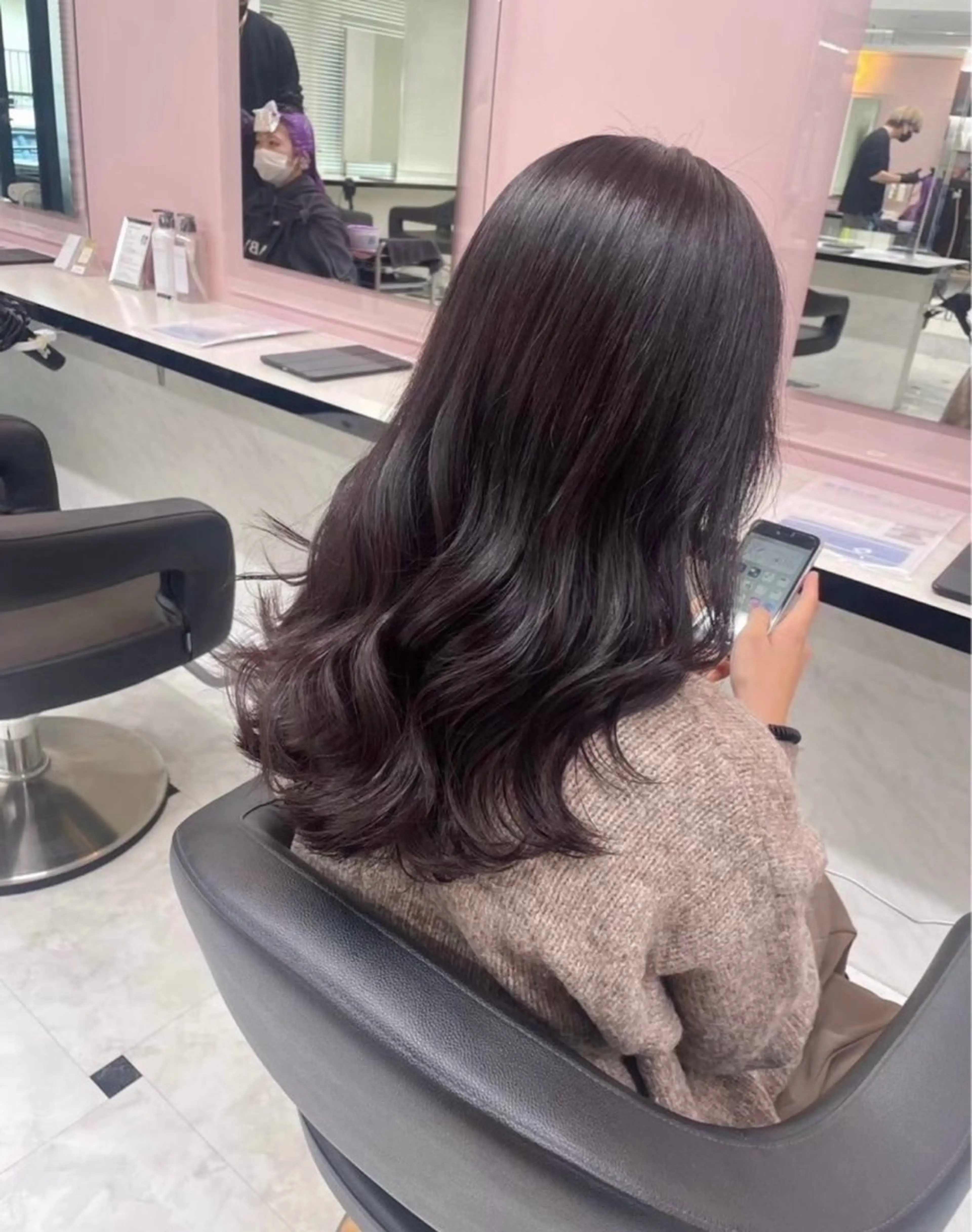 ロング ヘアカラー miku/ラベンダー 透明感カラー🪻❤︎のヘアスタイル