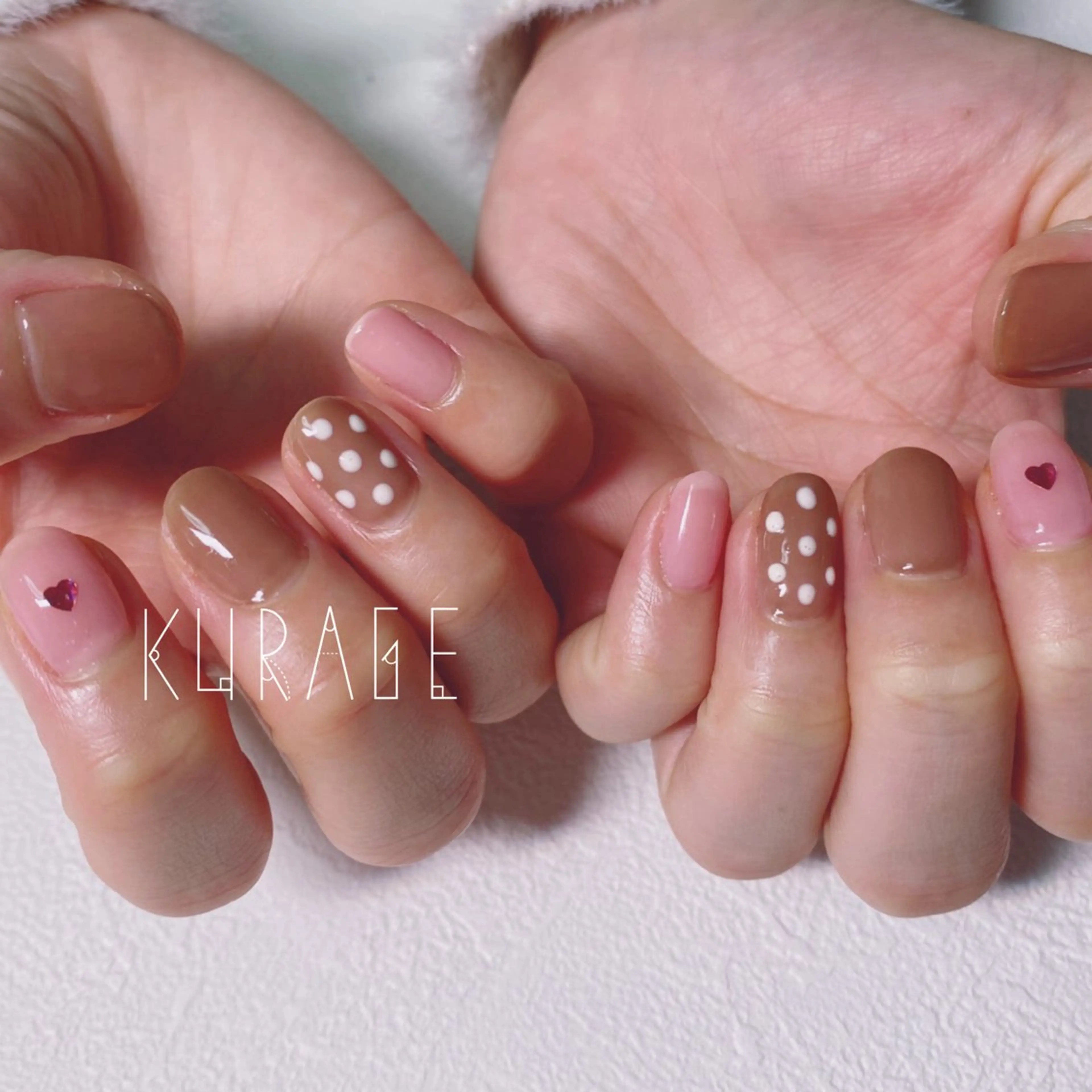 ネイル バレンタイン private salon 海月のネイルデザイン