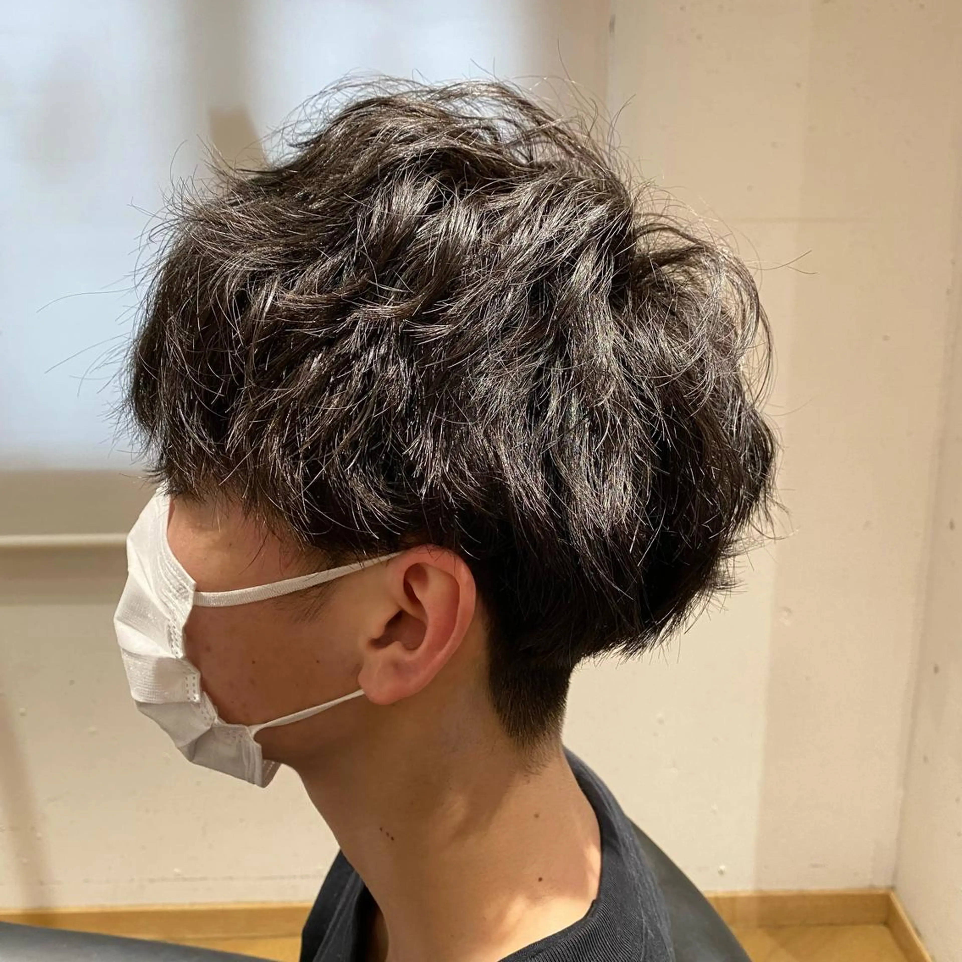 パーマ メンズ 丸田 幹太のヘアスタイル