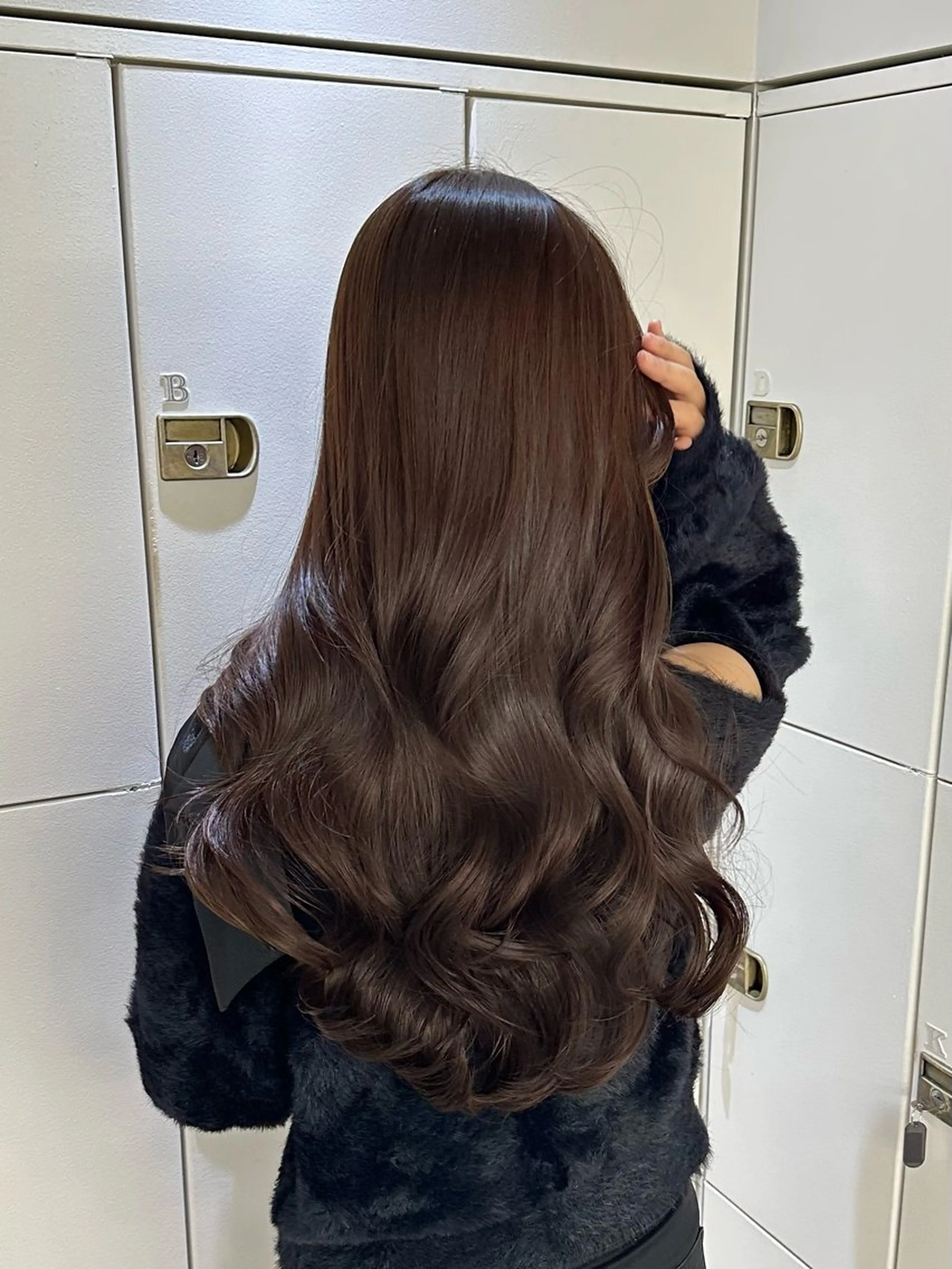 ロング カット ヘアカラー 盛れるヘア♡ 韓国Styleのヘアスタイル