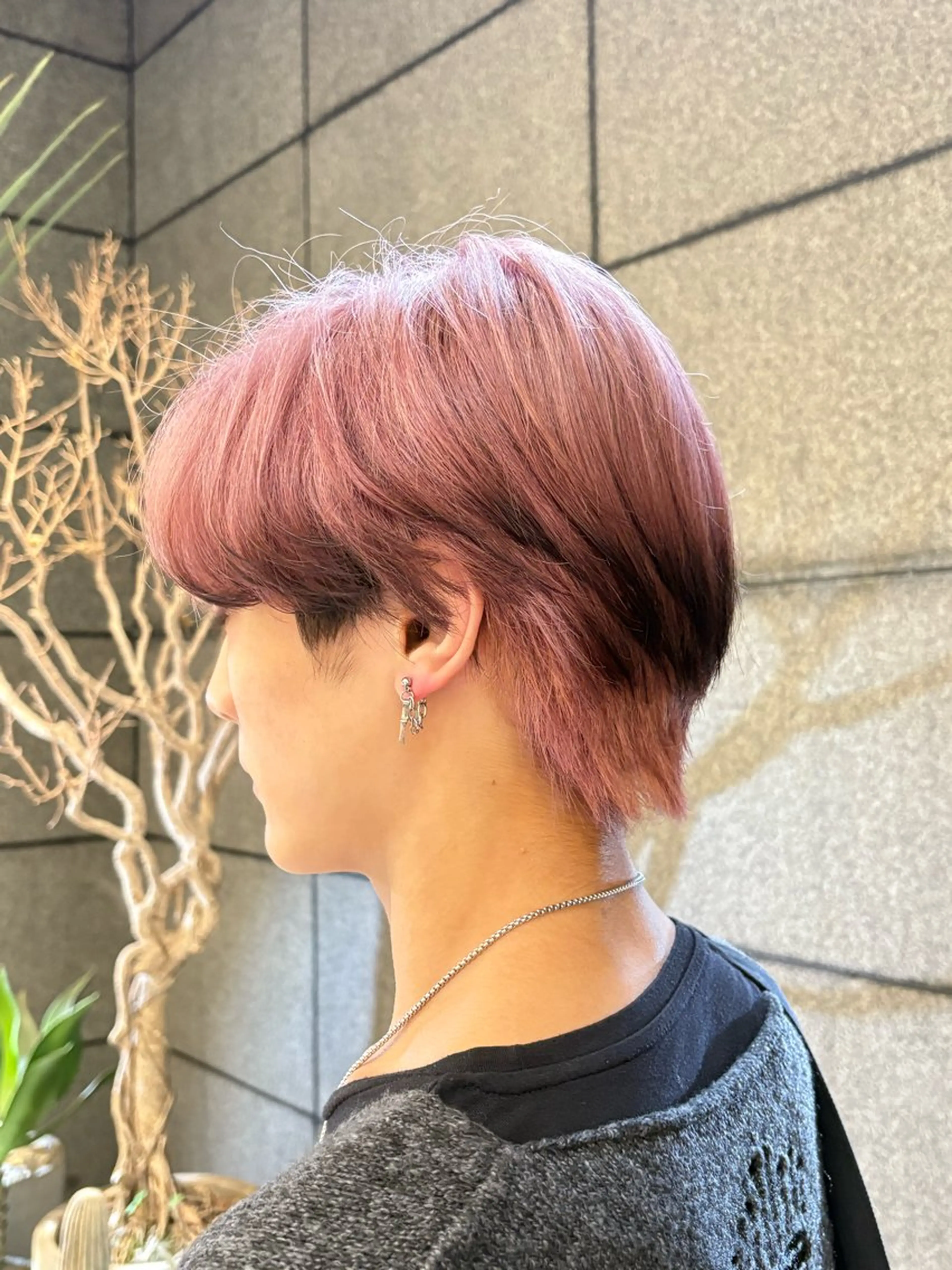 ショート カラー ブリーチ ケアブリーチ ダブルカラー グラデーションカラー ハイライトカラー 似合わせカラー/ RENのヘアスタイル