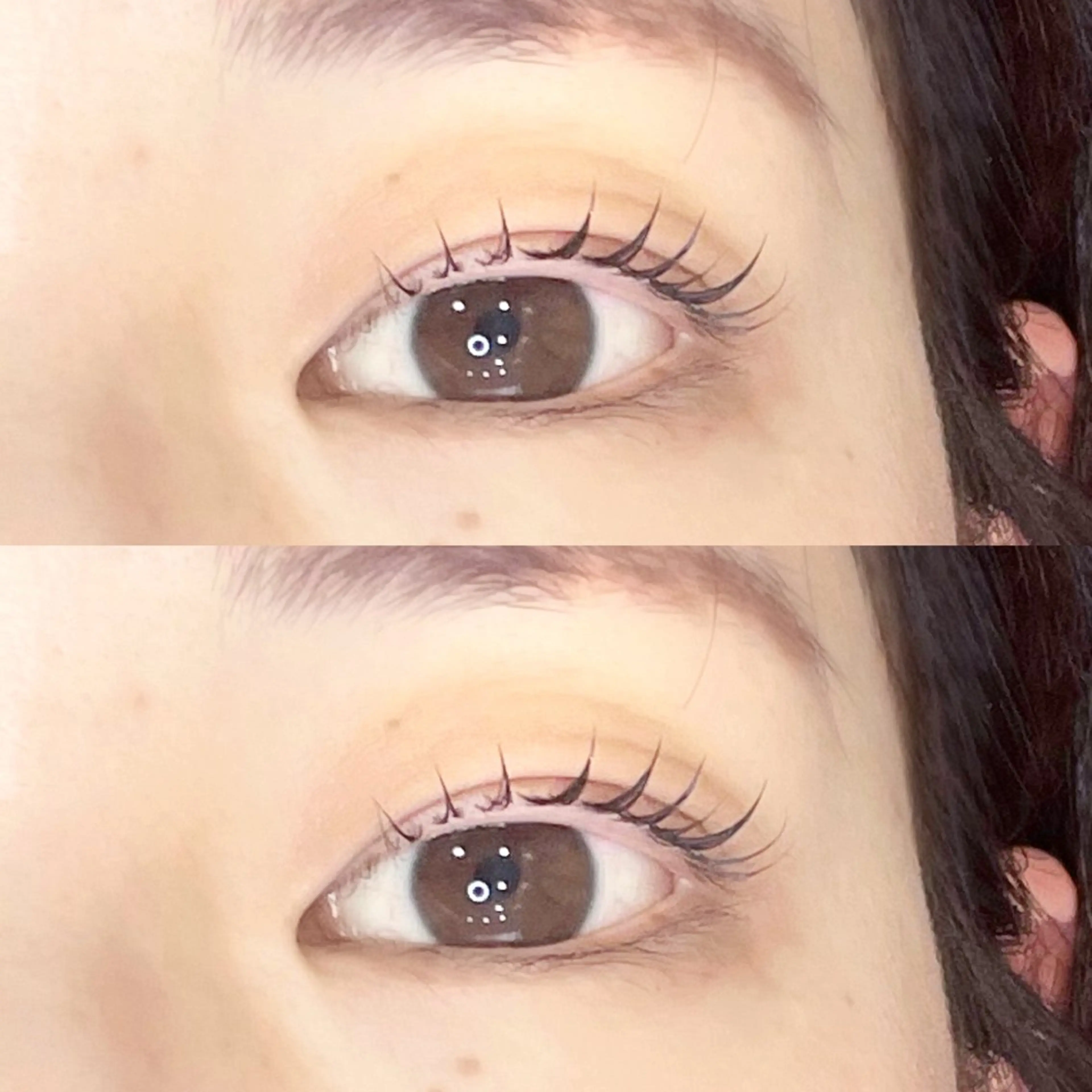 マツエク・マツパ ナチュラル 一重×まつ毛パーマ miho 【韓国束感まつげ】のマツエク・マツパデザイン