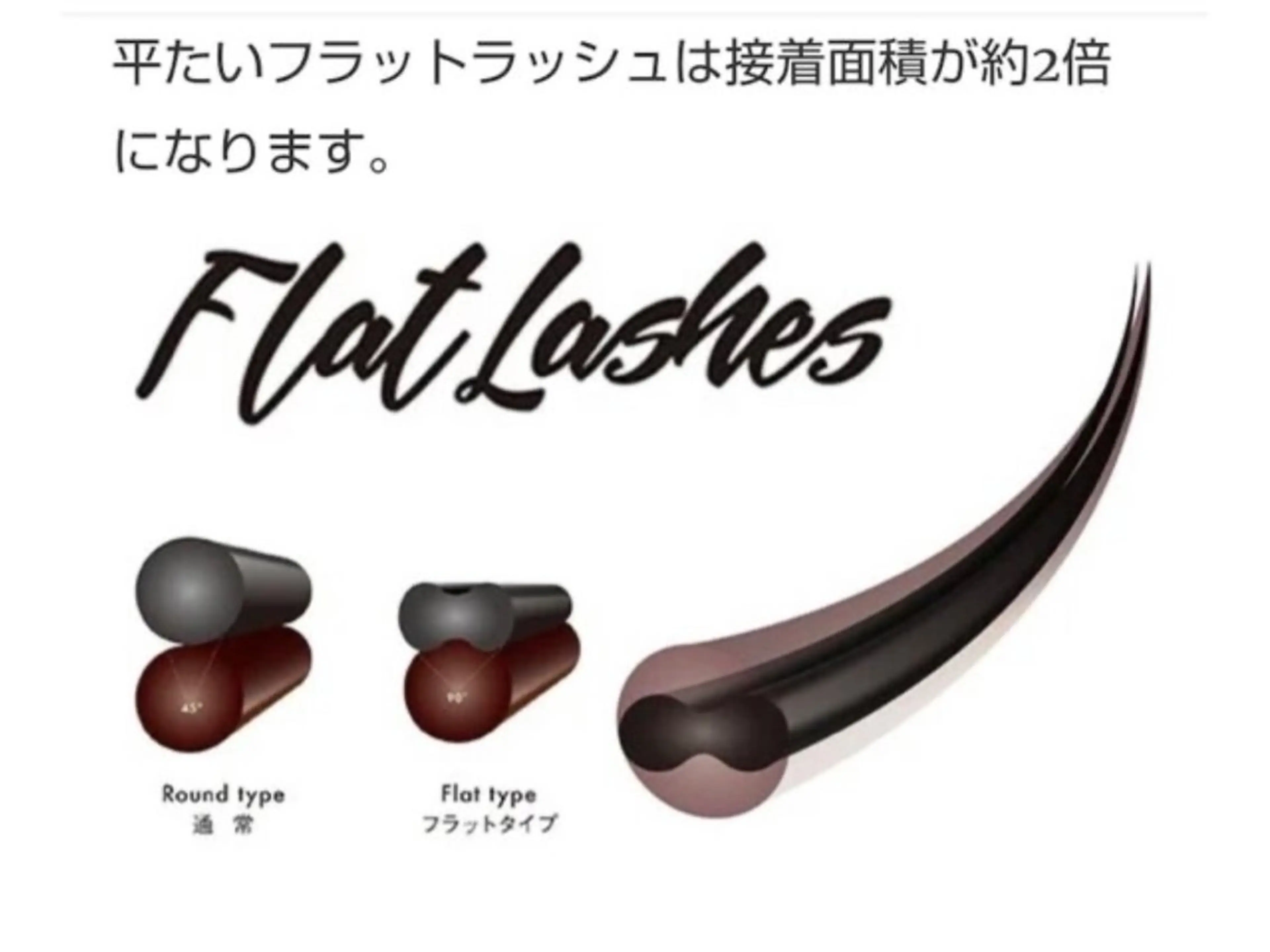 🤎フラットラッシュ100本の写真