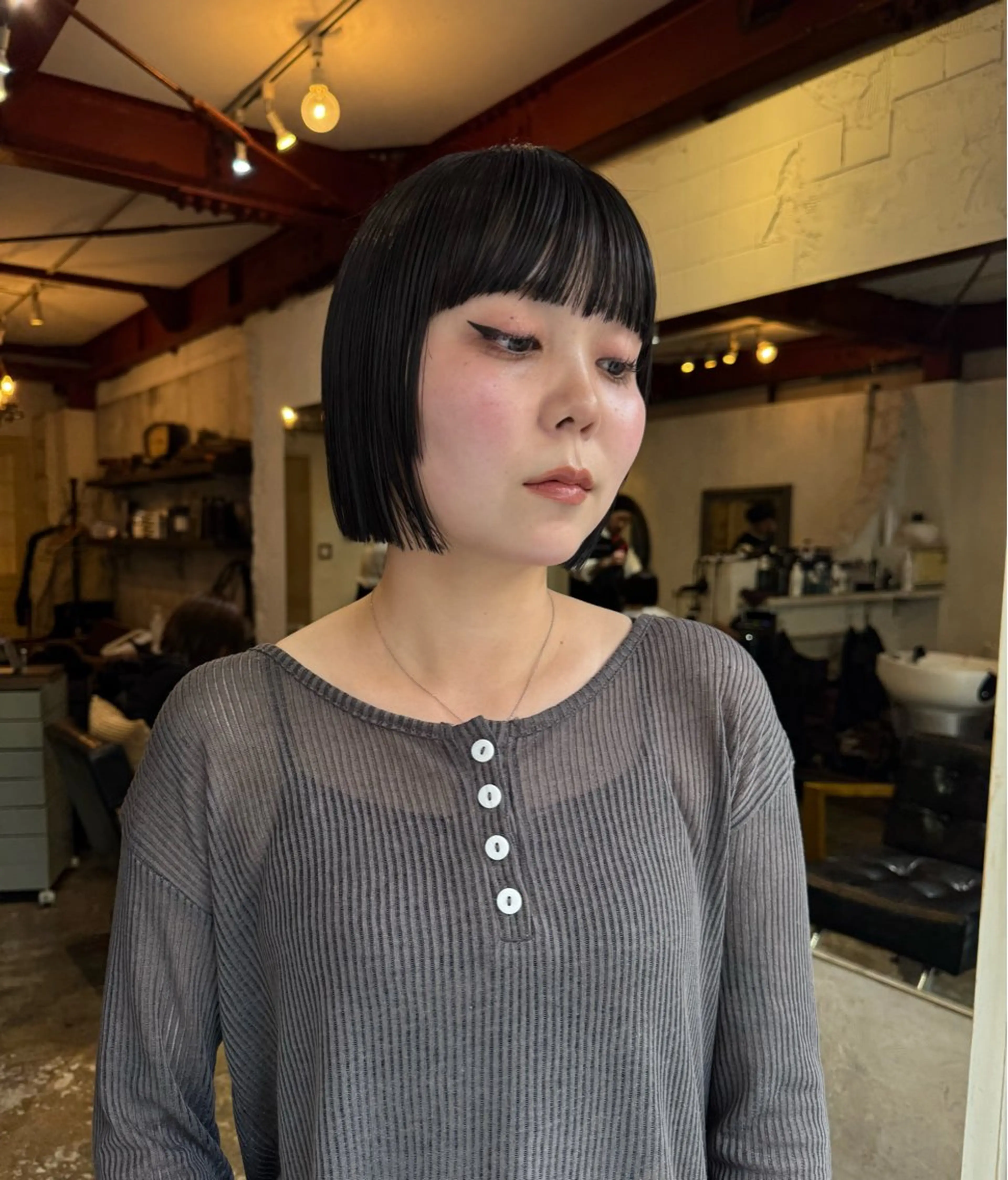 ショート カラー ボブ カット トリートメント 山本 優志のヘアスタイル