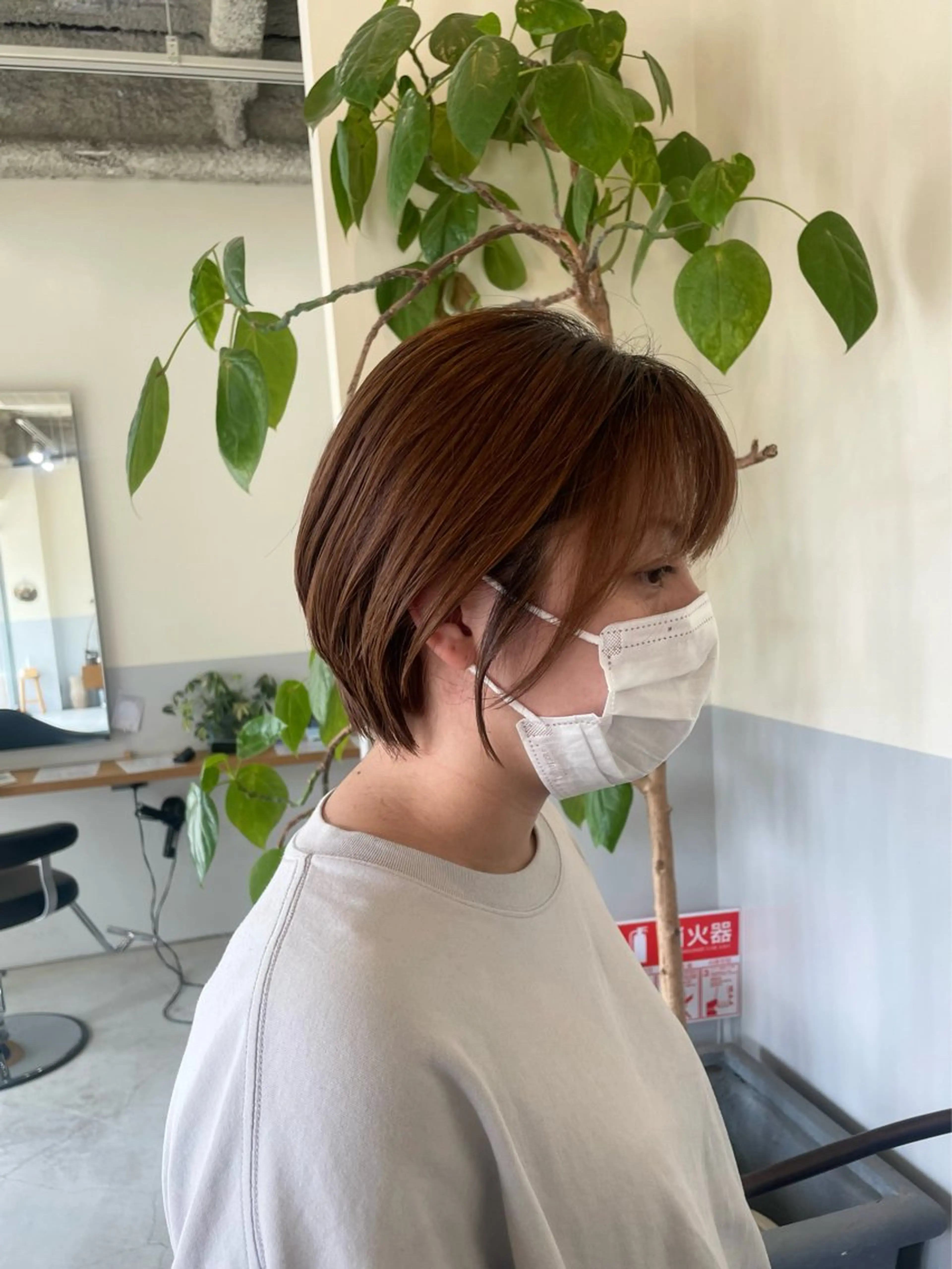 ショート ショートヘア 小久保 里紗のヘアスタイル