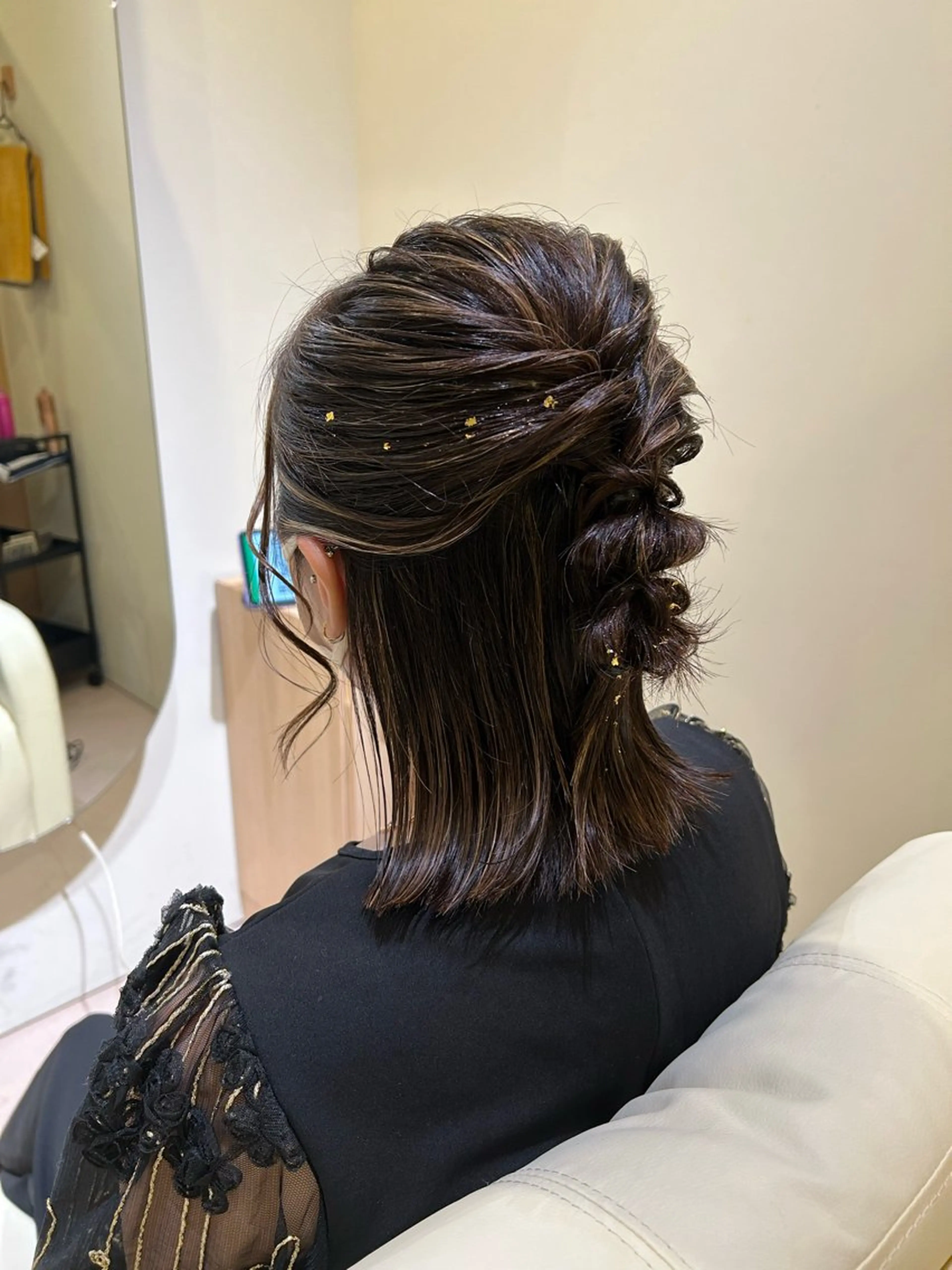 ミディアム ヘアセット times salon所属・ボウ🪞ヘアセット /マツパ/眉毛のマツエク・マツパデザイン