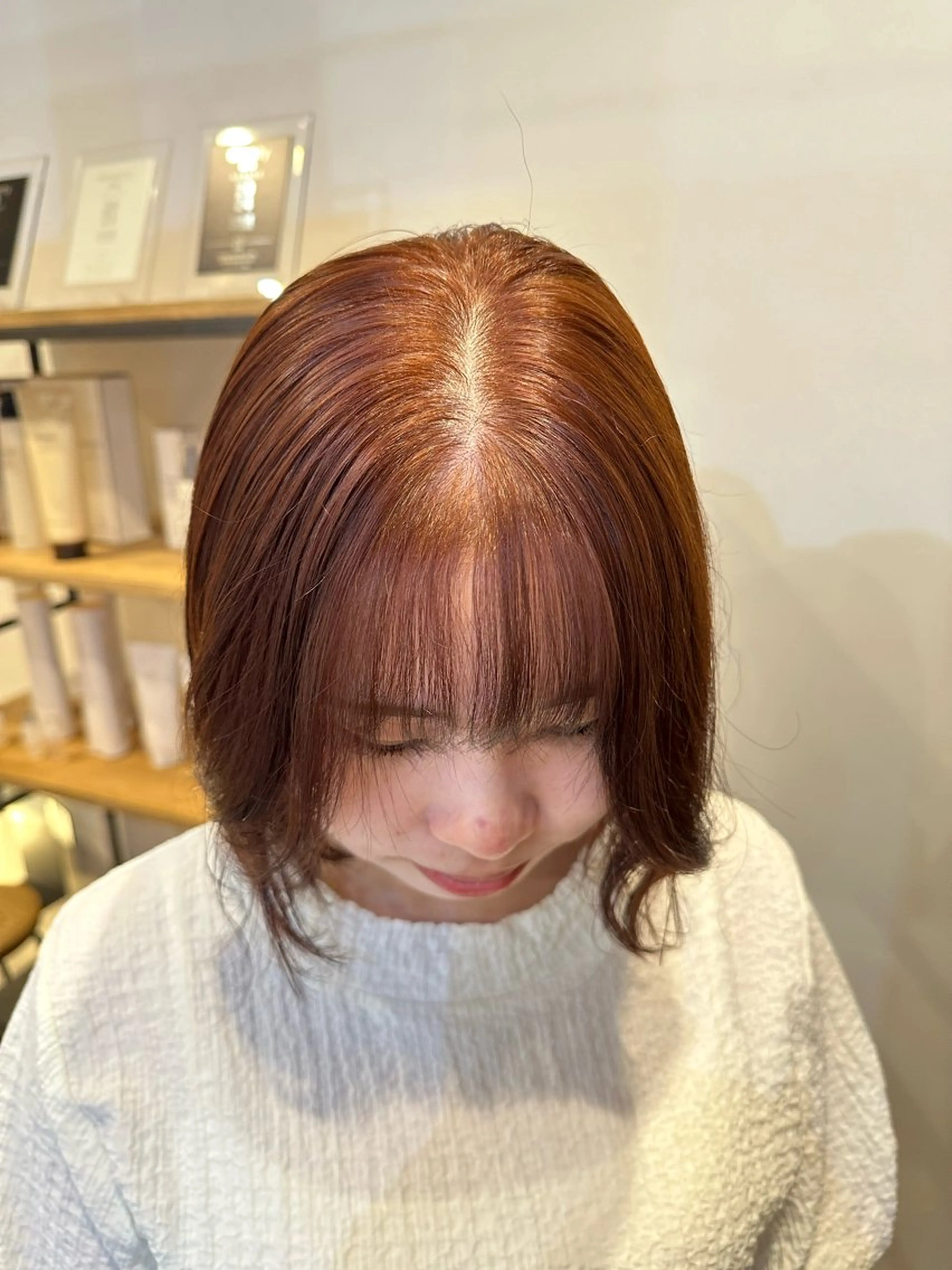 カラー ブリーチ ダブルカラー ブリーチなしカラー momo 札幌美容師のヘアスタイル