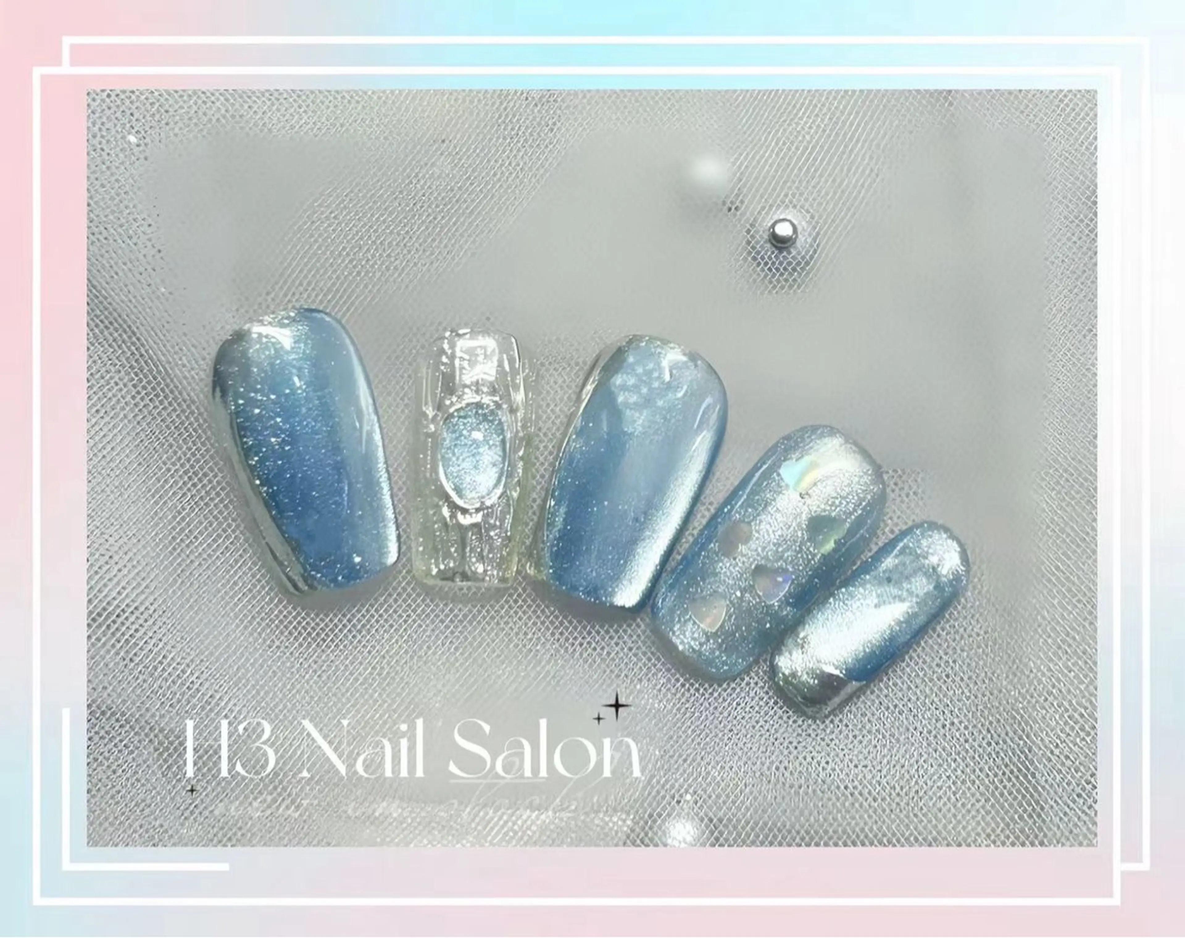 ネイル H1Nail ハチワレのネイルデザイン