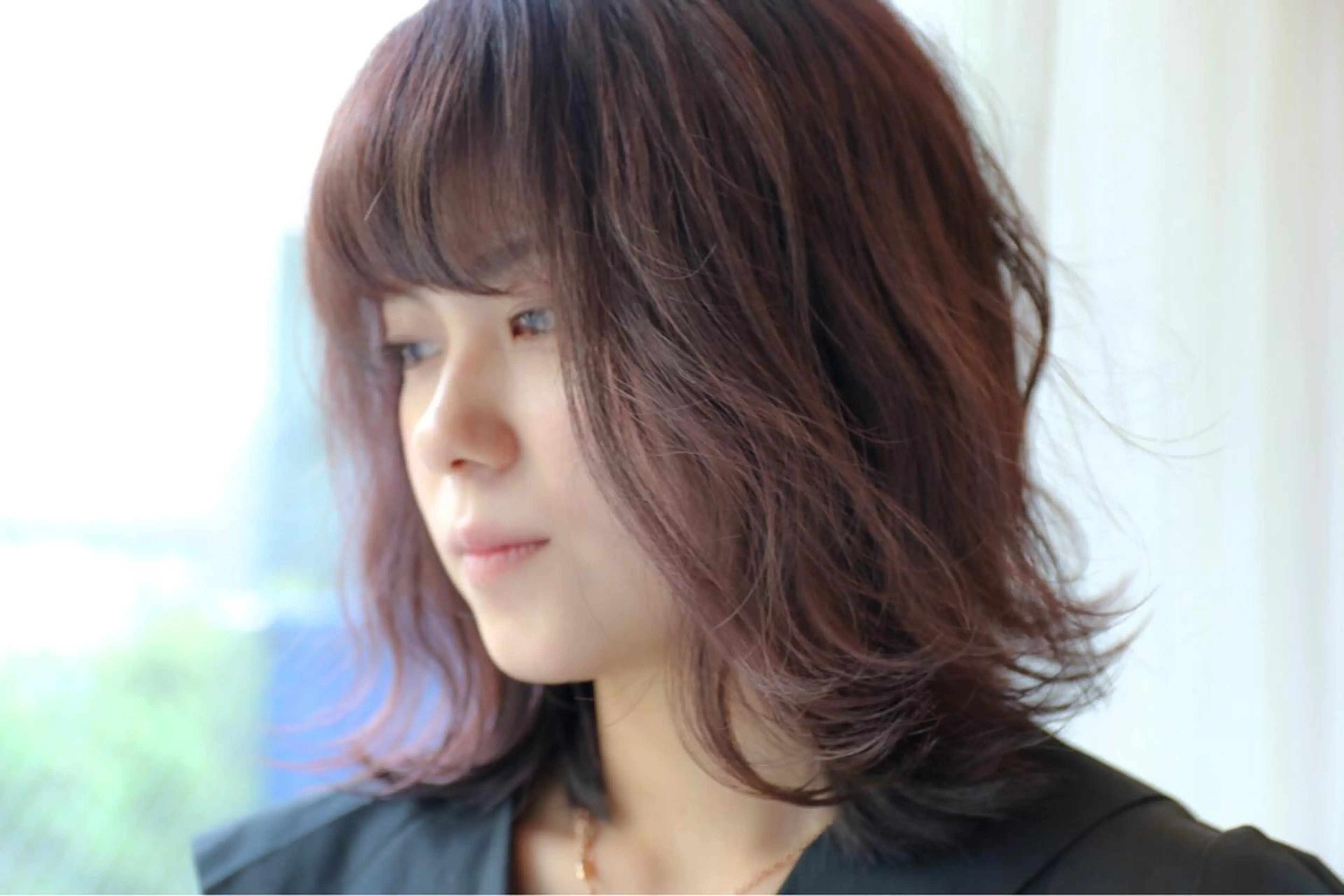 ミディアム カラー &.TIGRE 永野成知のヘアスタイル