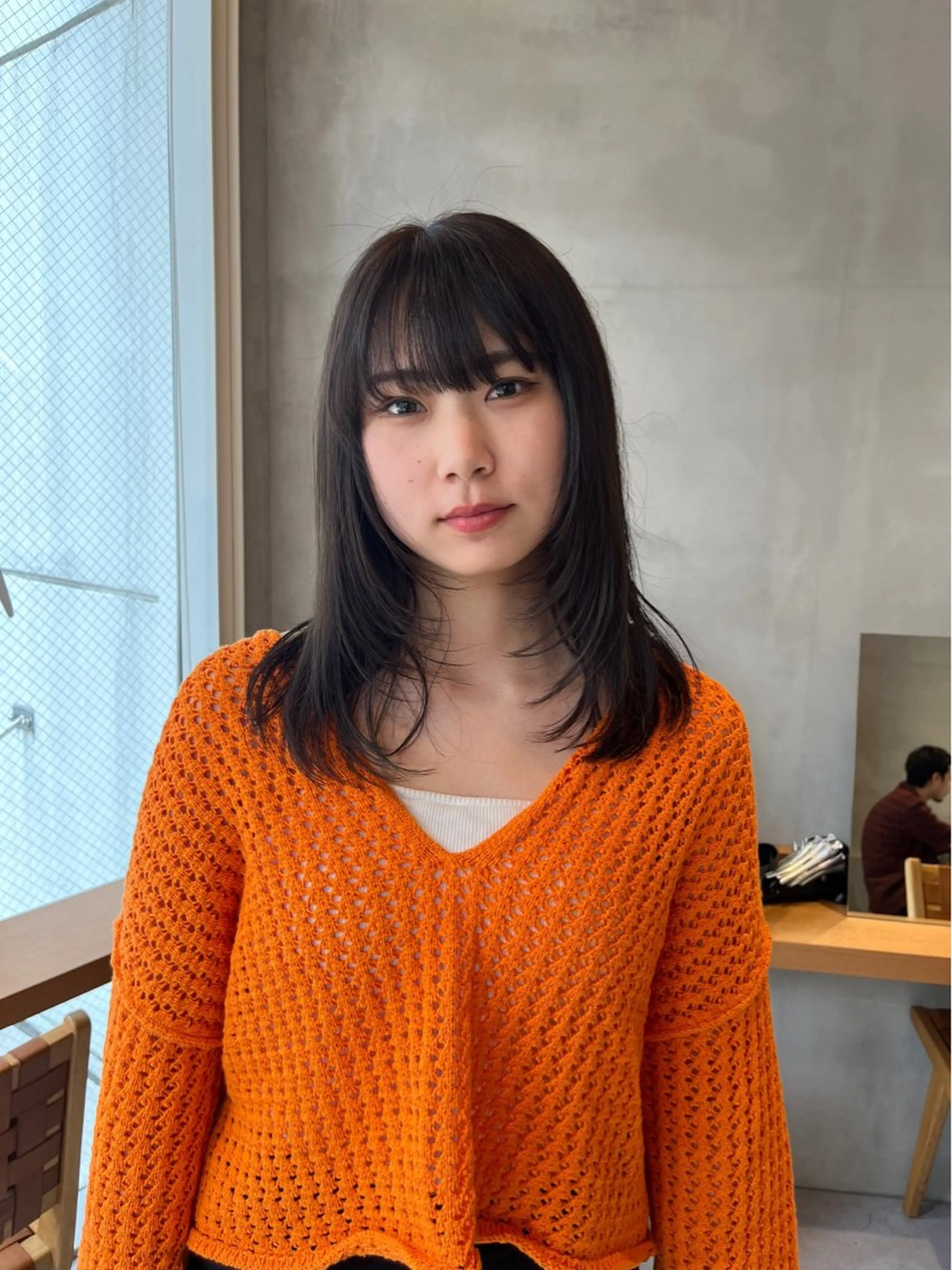 セミロング カラー ボブ&顔まわりレ イヤー♡TOMOE♡のヘアスタイル