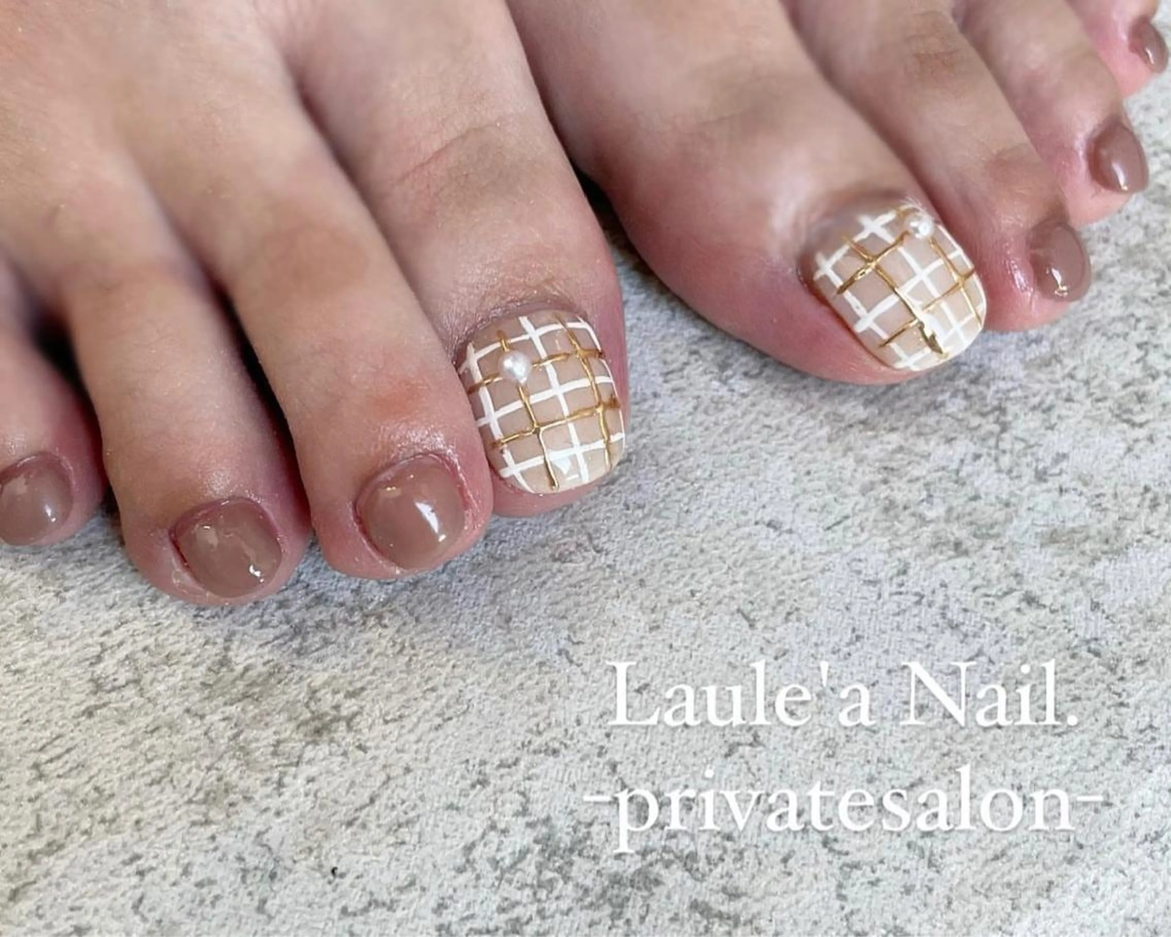 ショート フットネイル ReAnc レアンシのネイルデザイン