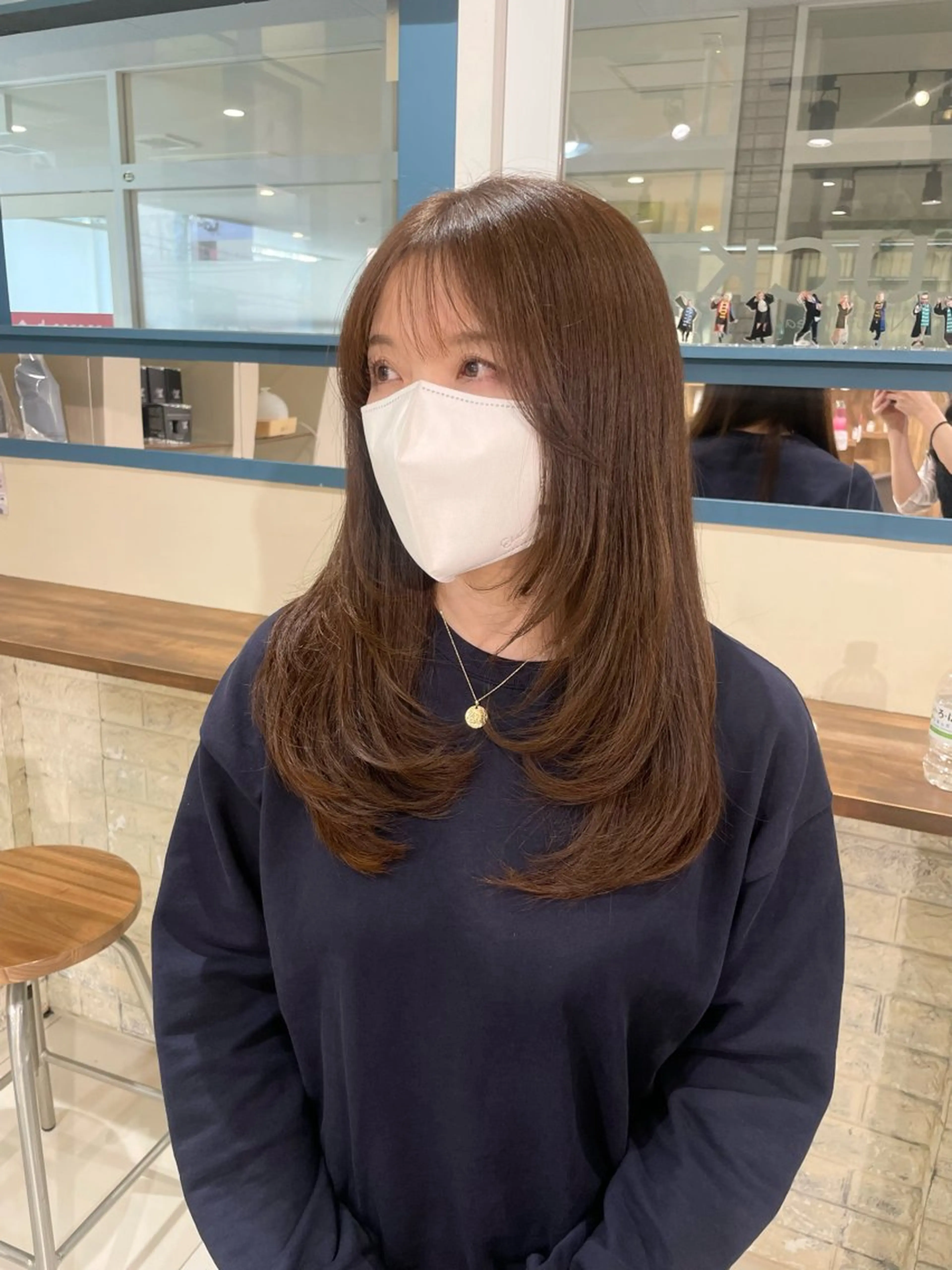 セミロング luck みうのヘアスタイル