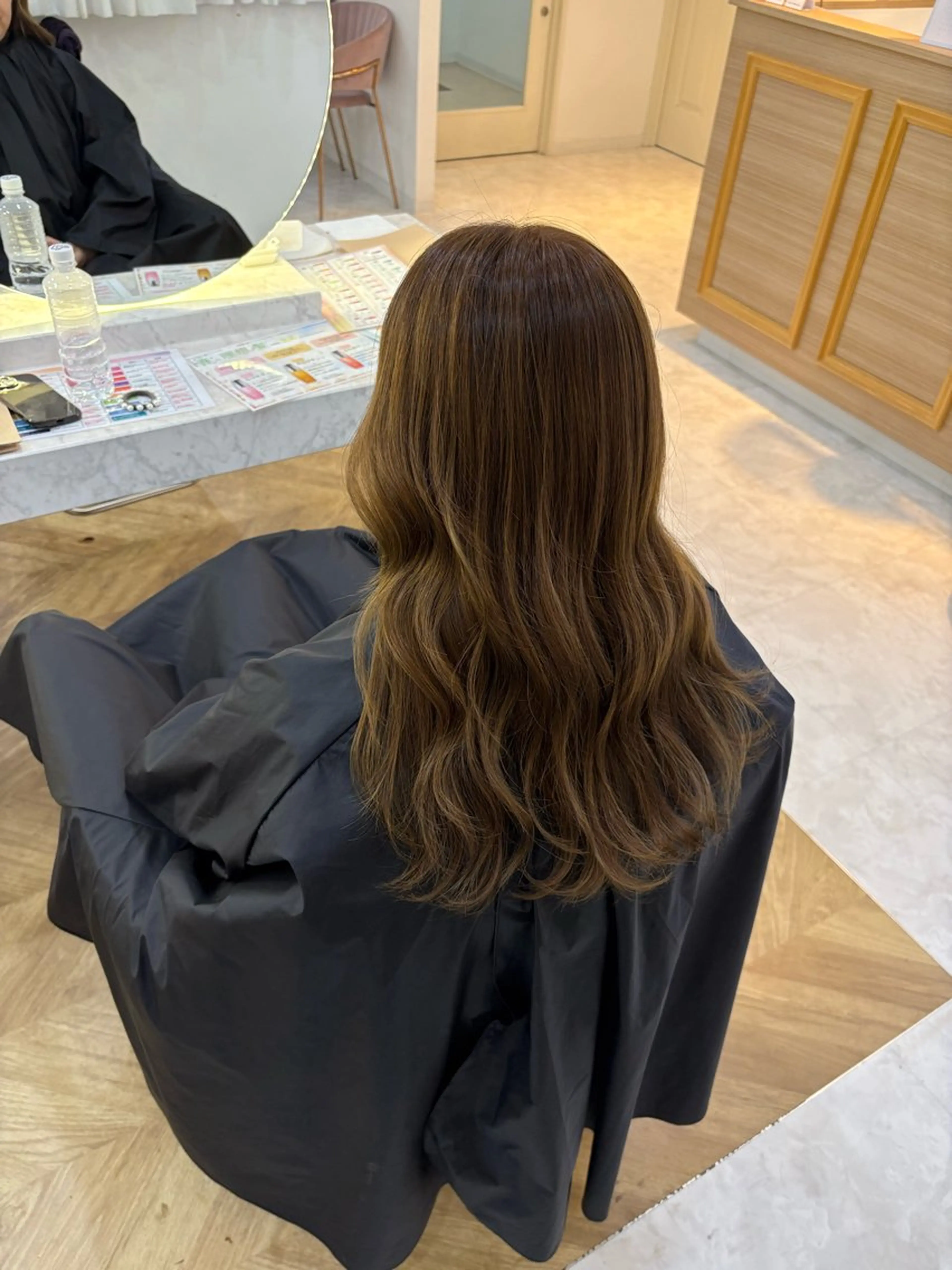 セミロング カラー トリートメント ヘアカラー トリートメント 透明感カラー/レイヤ ーカット/須永さくらのヘアスタイル