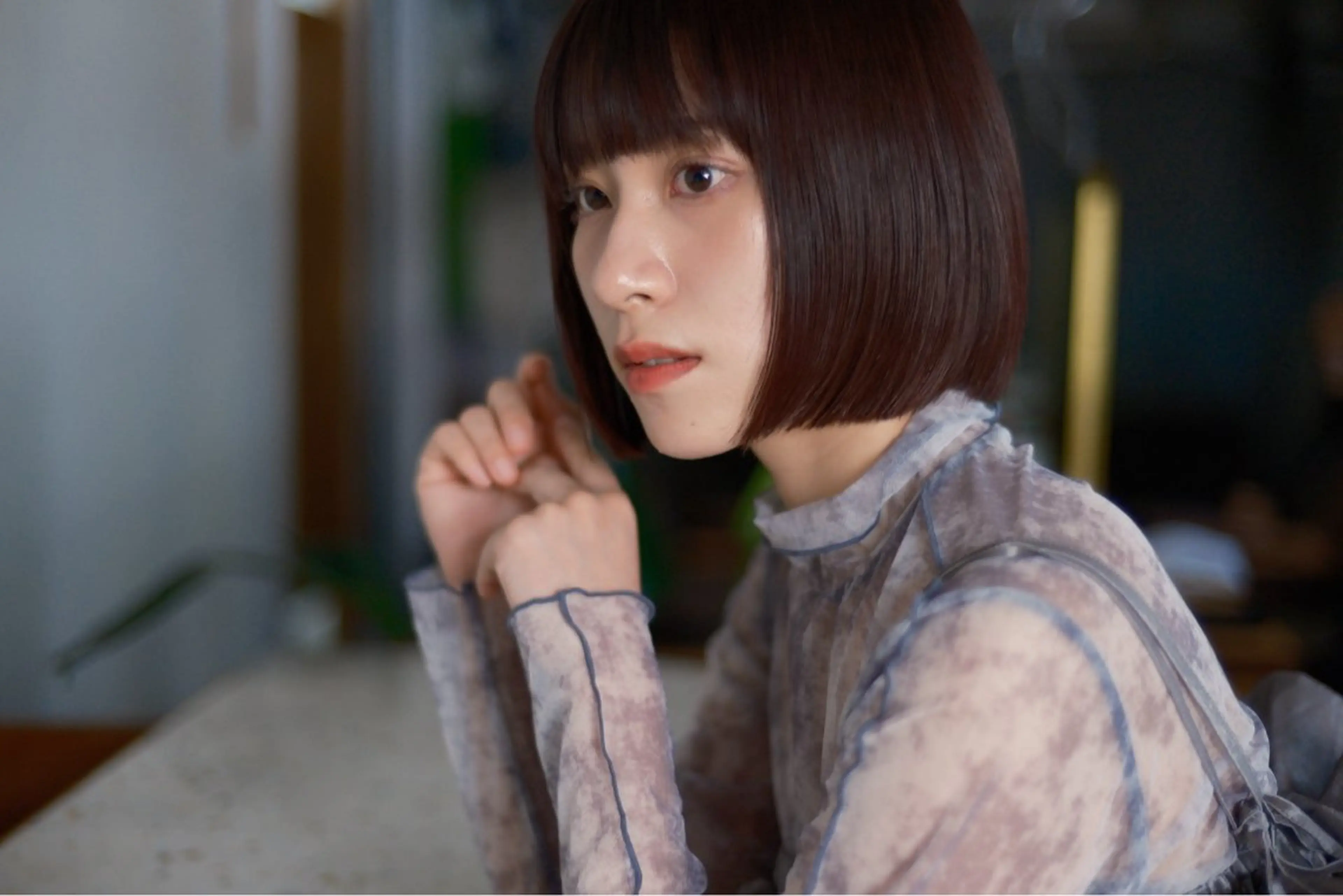 ショート カラー 切りっぱなしボブ ボブ ayano🫧 《CIEN》のヘアスタイル