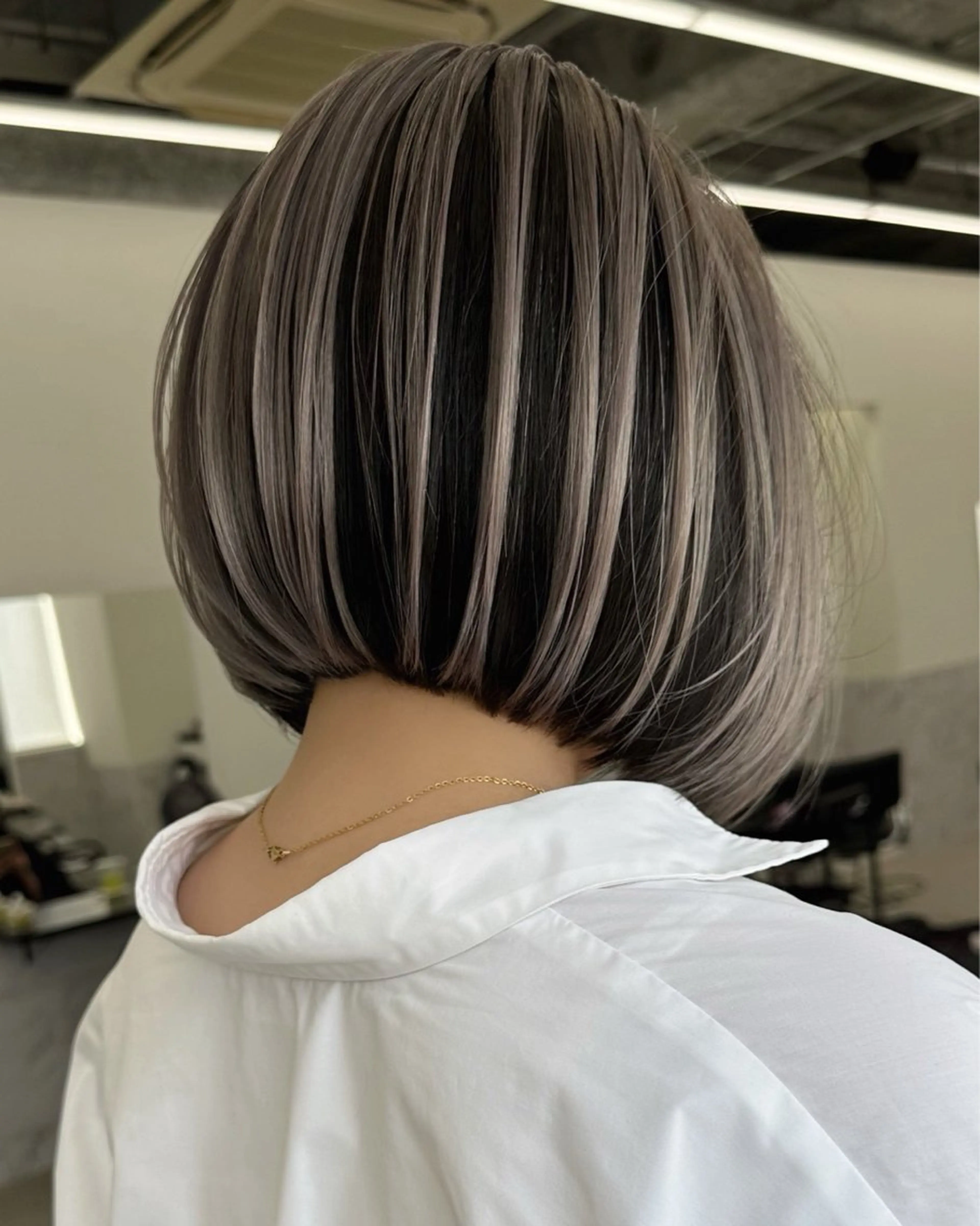 ミディアム カラー ヘアカラー 大平 琶月のヘアスタイル