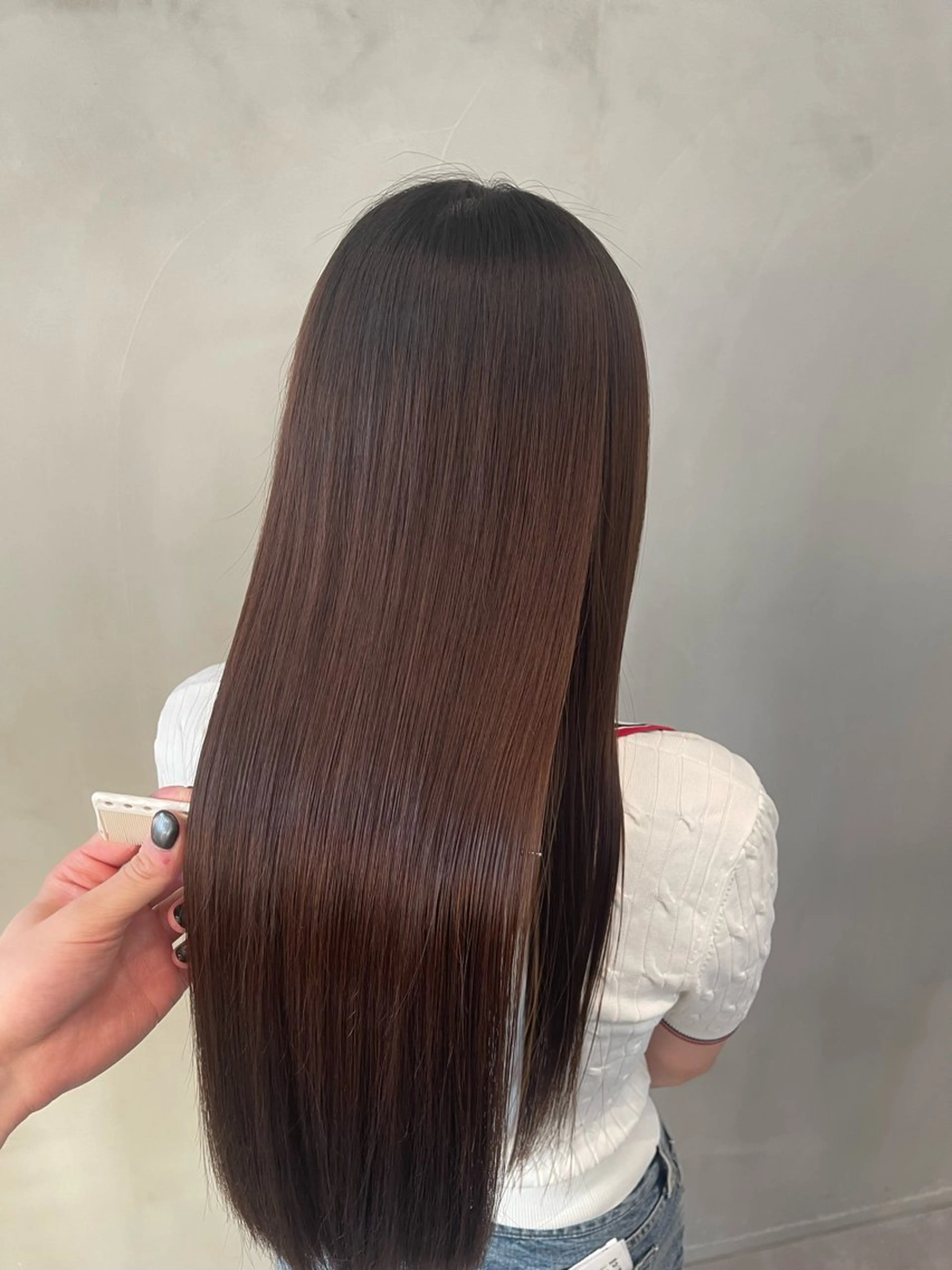 ロング 縮毛矯正 Lafithhair lov. 福山駅家店のヘアスタイル