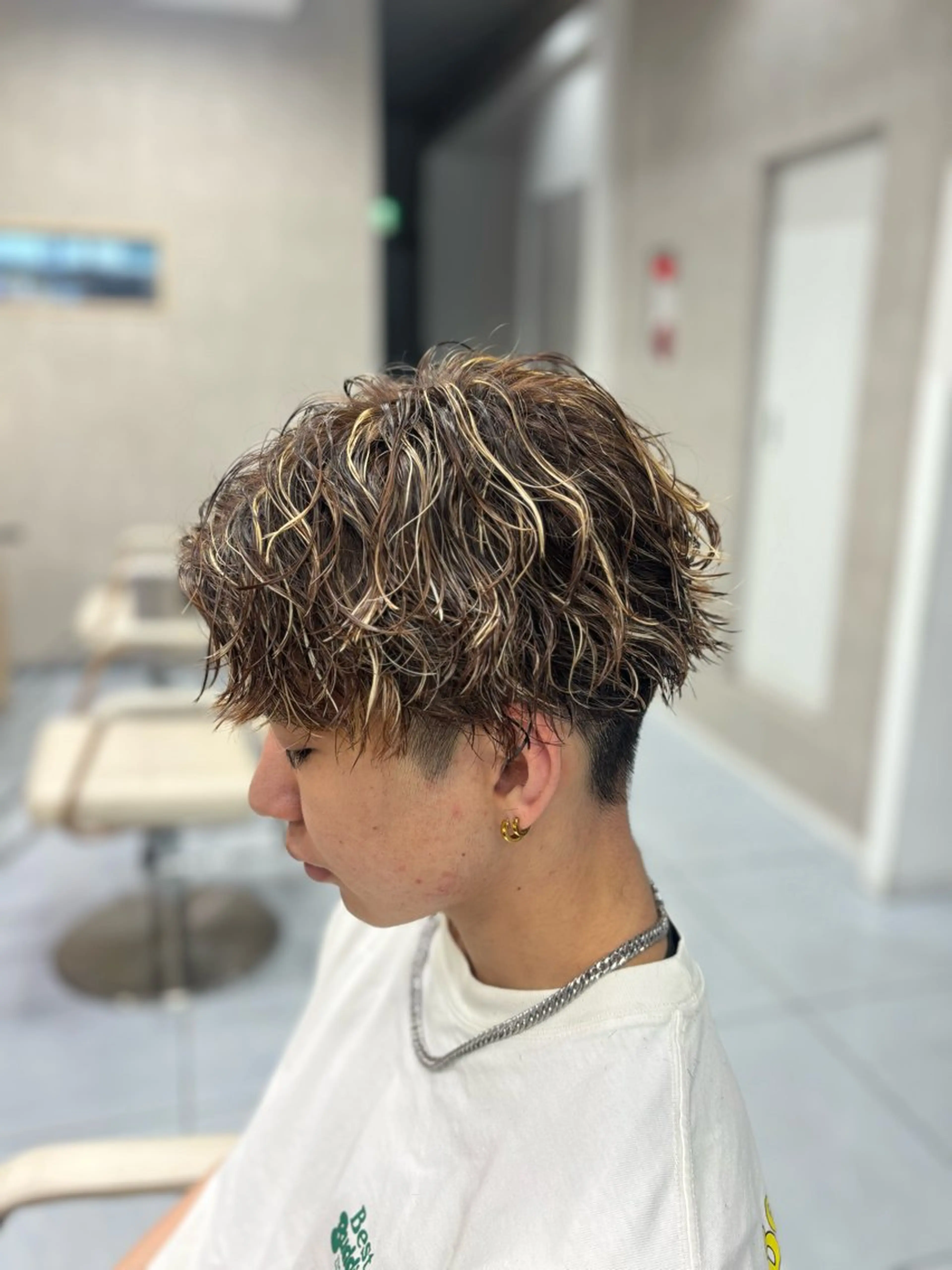 ショート カラー メンズ カット パーマ メンズ特化韓国風 パーマスタイル/りんのヘアスタイル