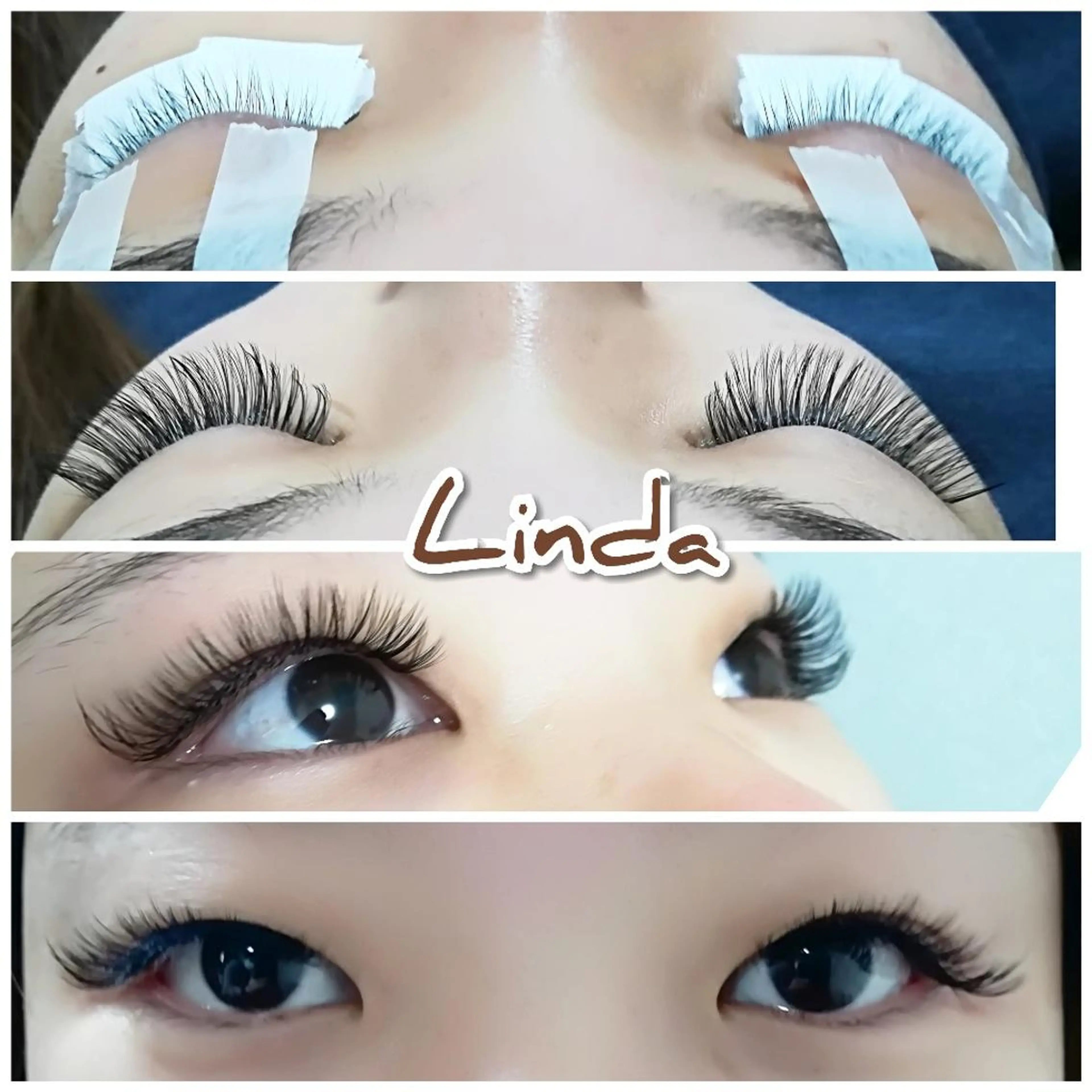 マツエク・マツパ 付け放題 ボリュームラッシュ linda lashesのマツエク・マツパデザイン