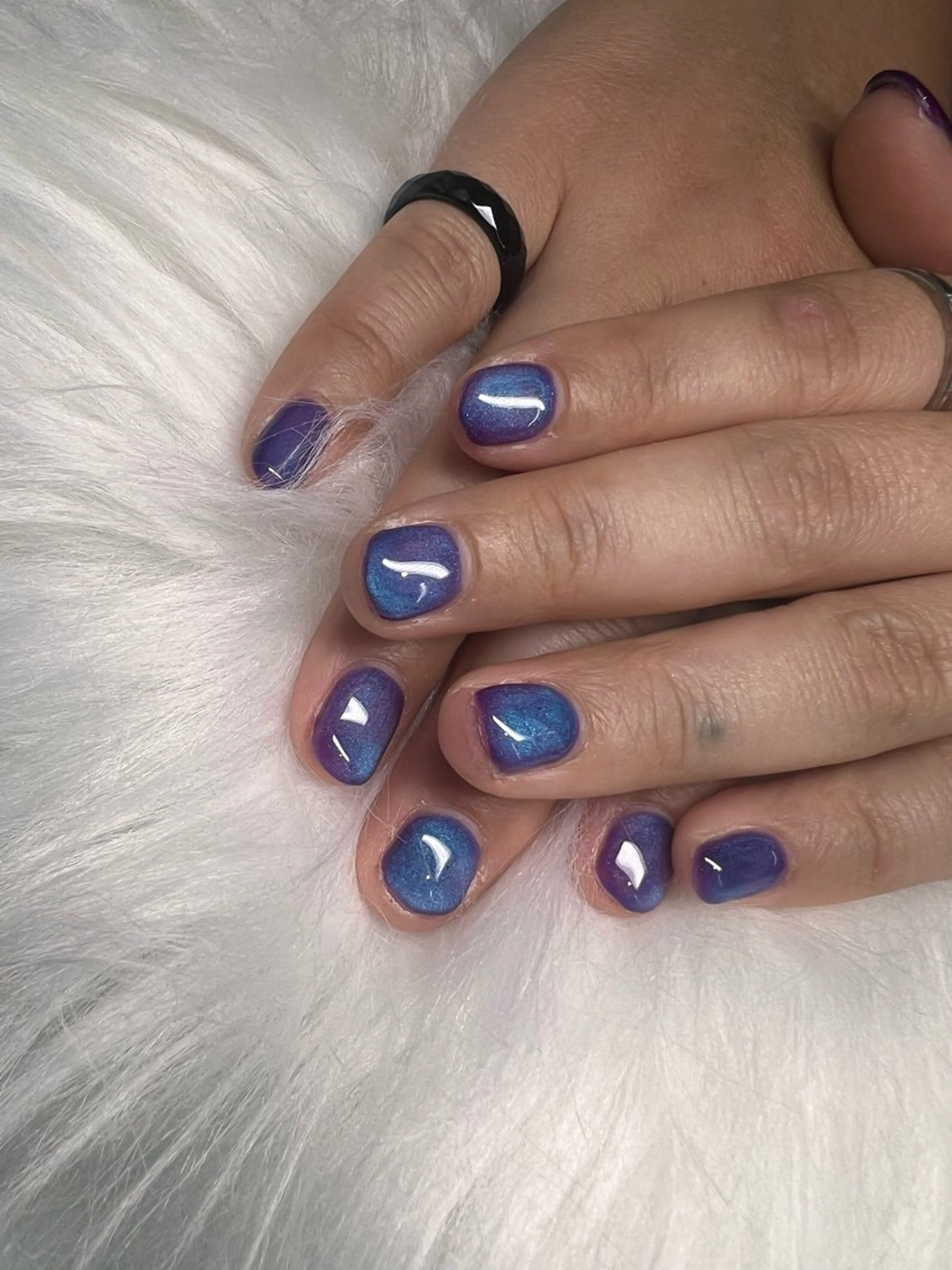 ネイル マグネットネイル ワンカラーネイル CARIS nailはづきのネイルデザイン