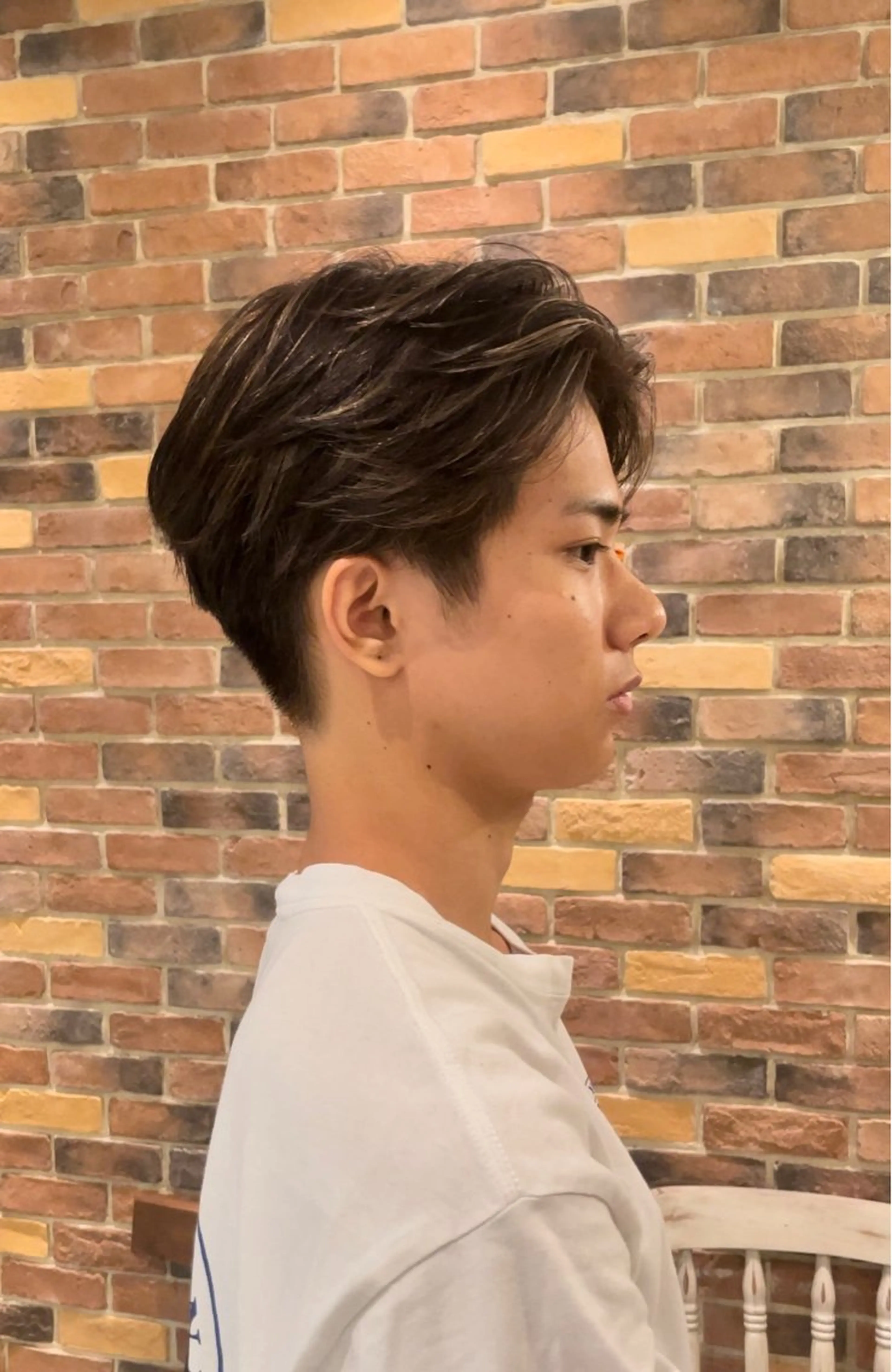 ショート カラー メンズ メンズハイライト ハイライトカラー 外国人風カラー ハイライト カラー/髪質改善 レイヤー/vagueのヘアスタイル