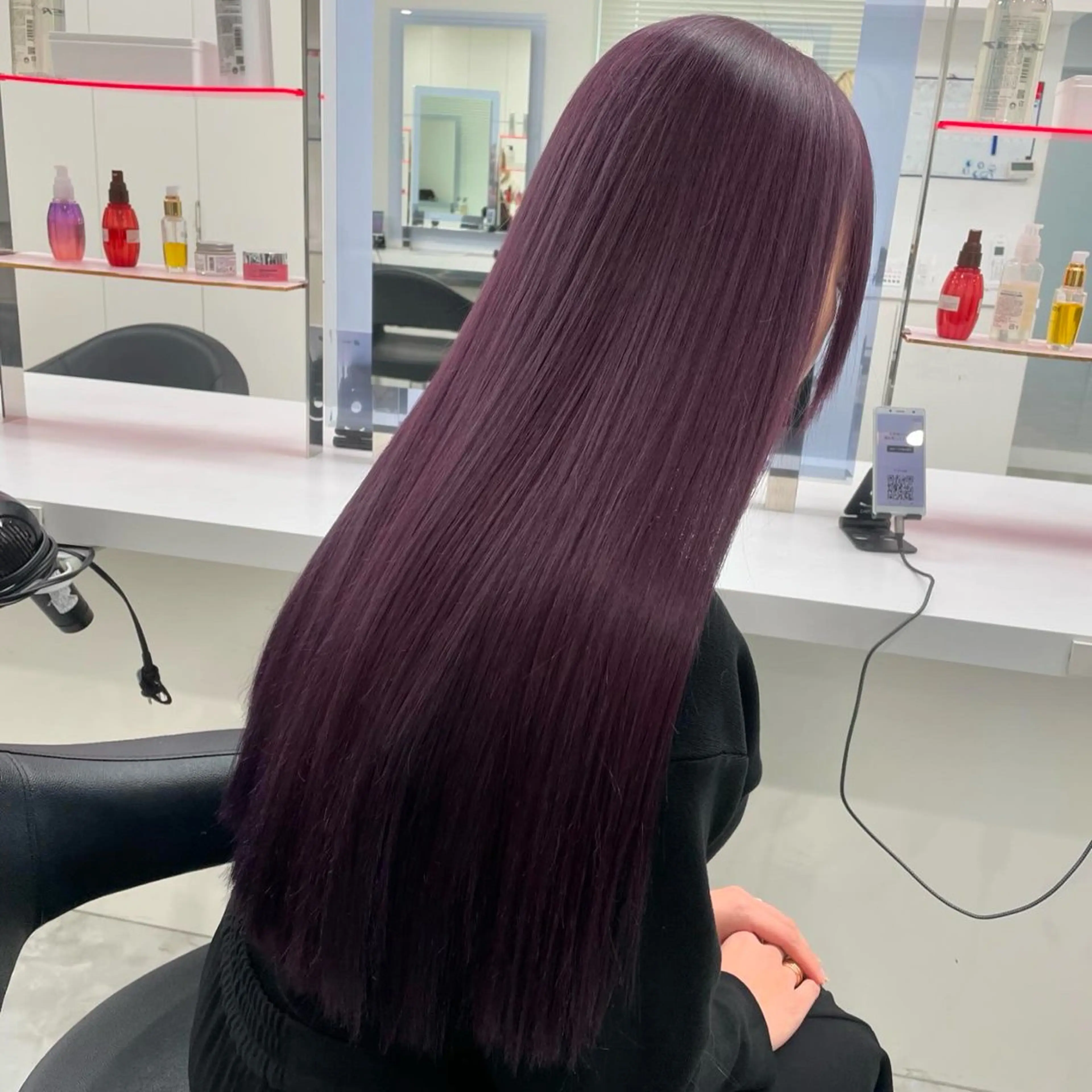 ロング カラー 髪質改善 流行りの透明感カラー ×縮毛矯正🤍ユウのヘアスタイル