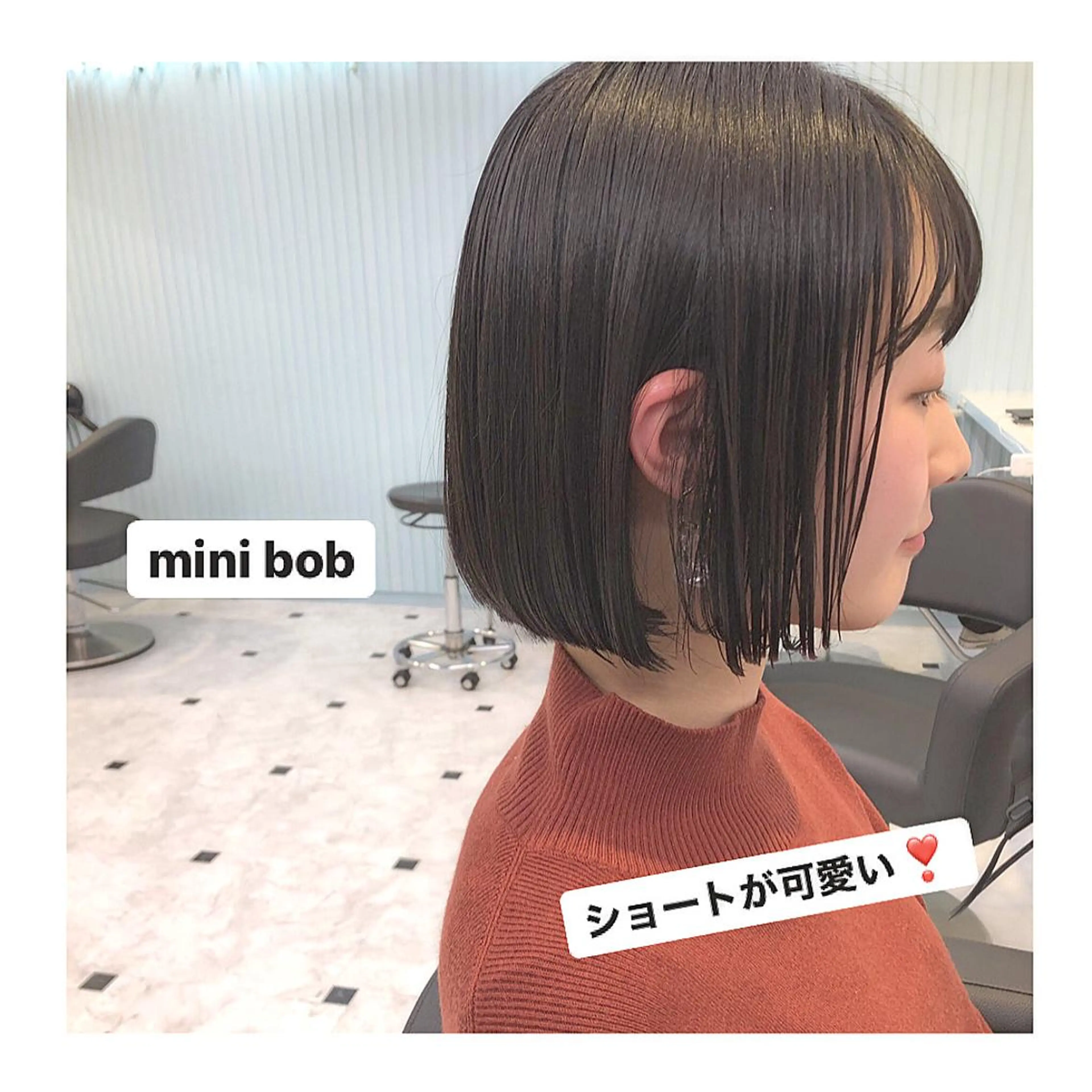 ショート カラー ボブ レイヤーボブ/ボブ 仲川和人のヘアスタイル