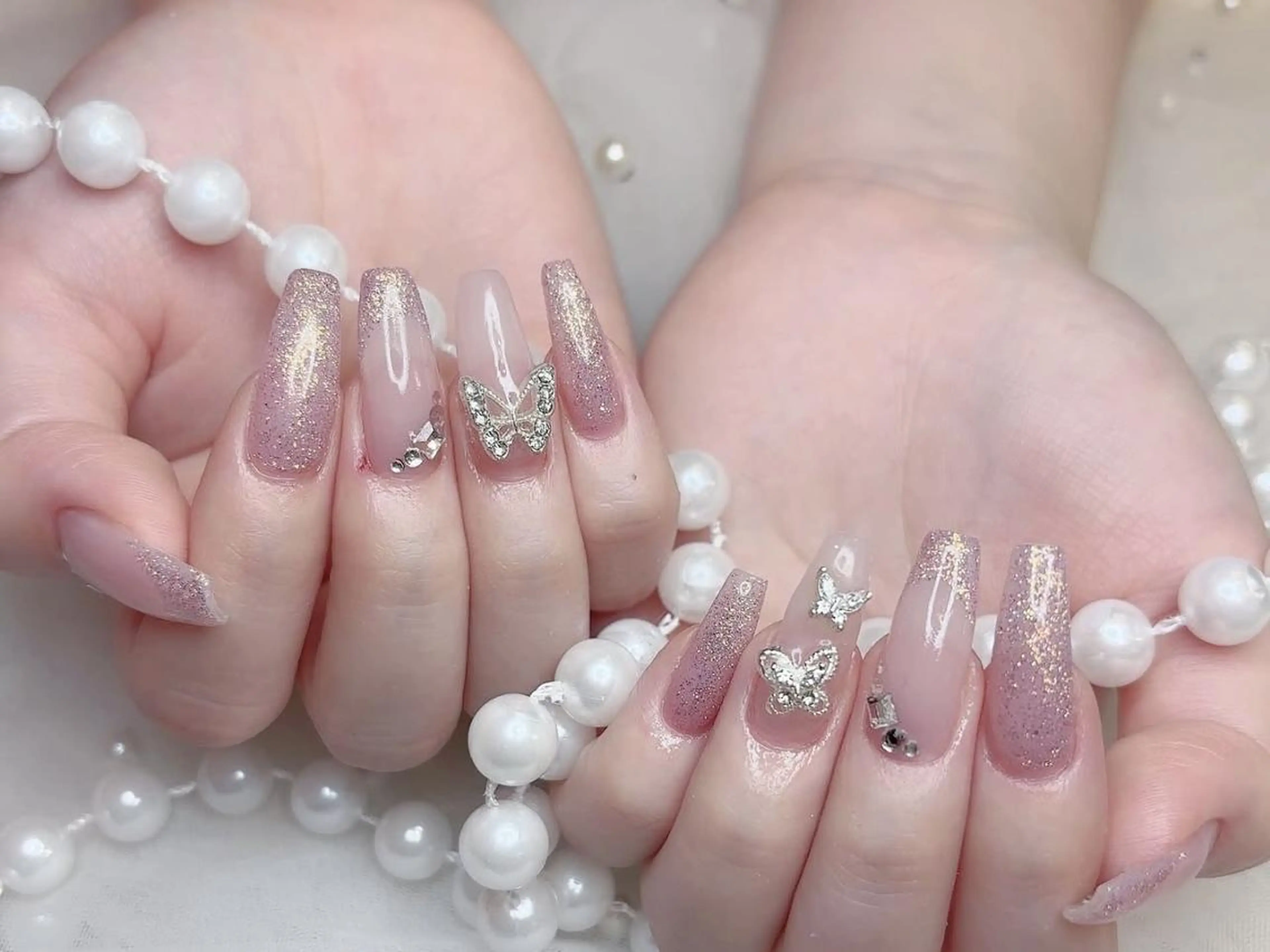 メンズ ネイル メンズ韓国風 アートネイル フレンチネイル ジェルネイル キラキラネイル ハンドネイル フットネイル Bloom kabukiのネイルデザイン