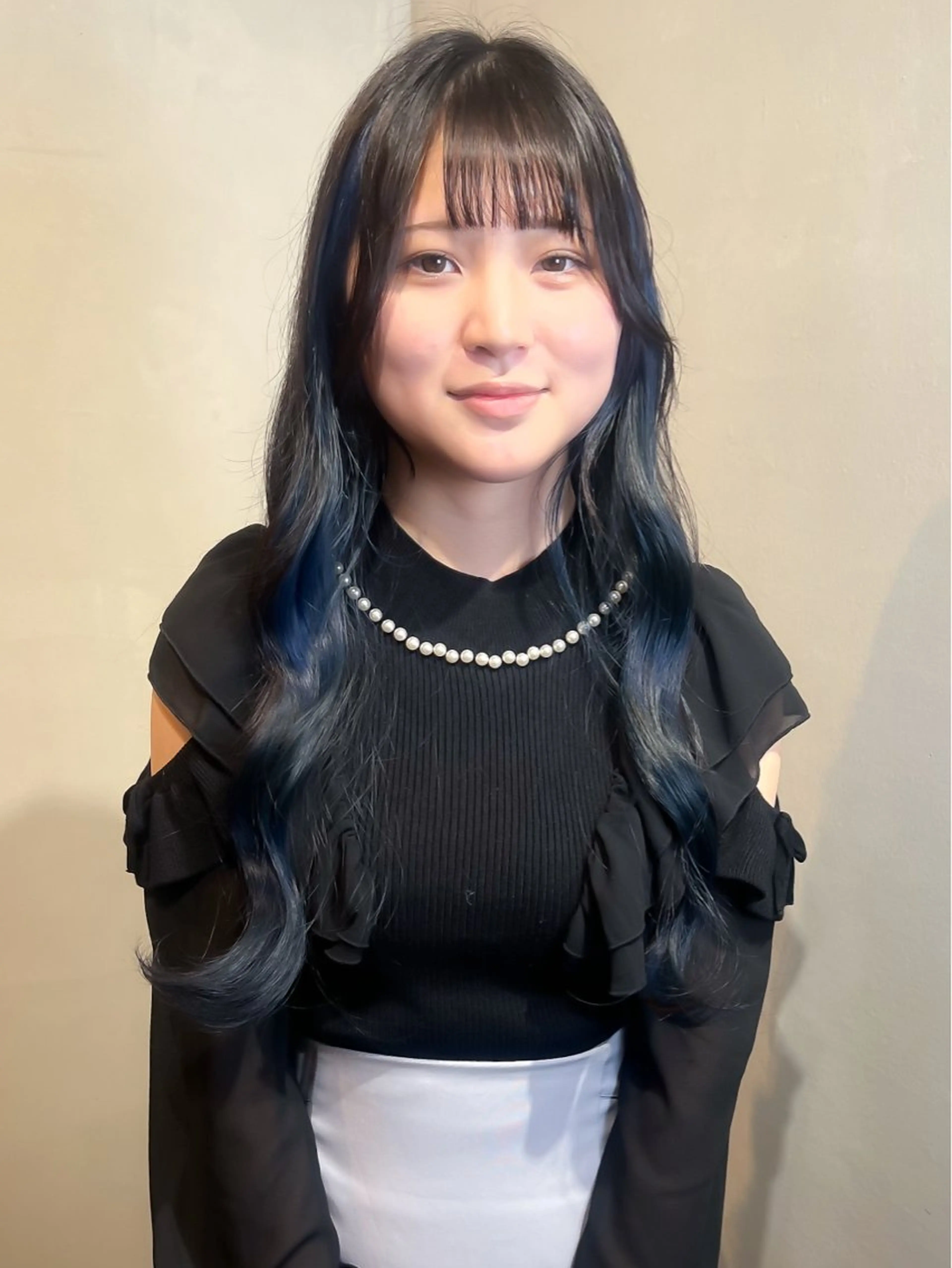 セミロング カラー ヘアカラー Aya/四条烏丸/ インナーカラーのヘアスタイル