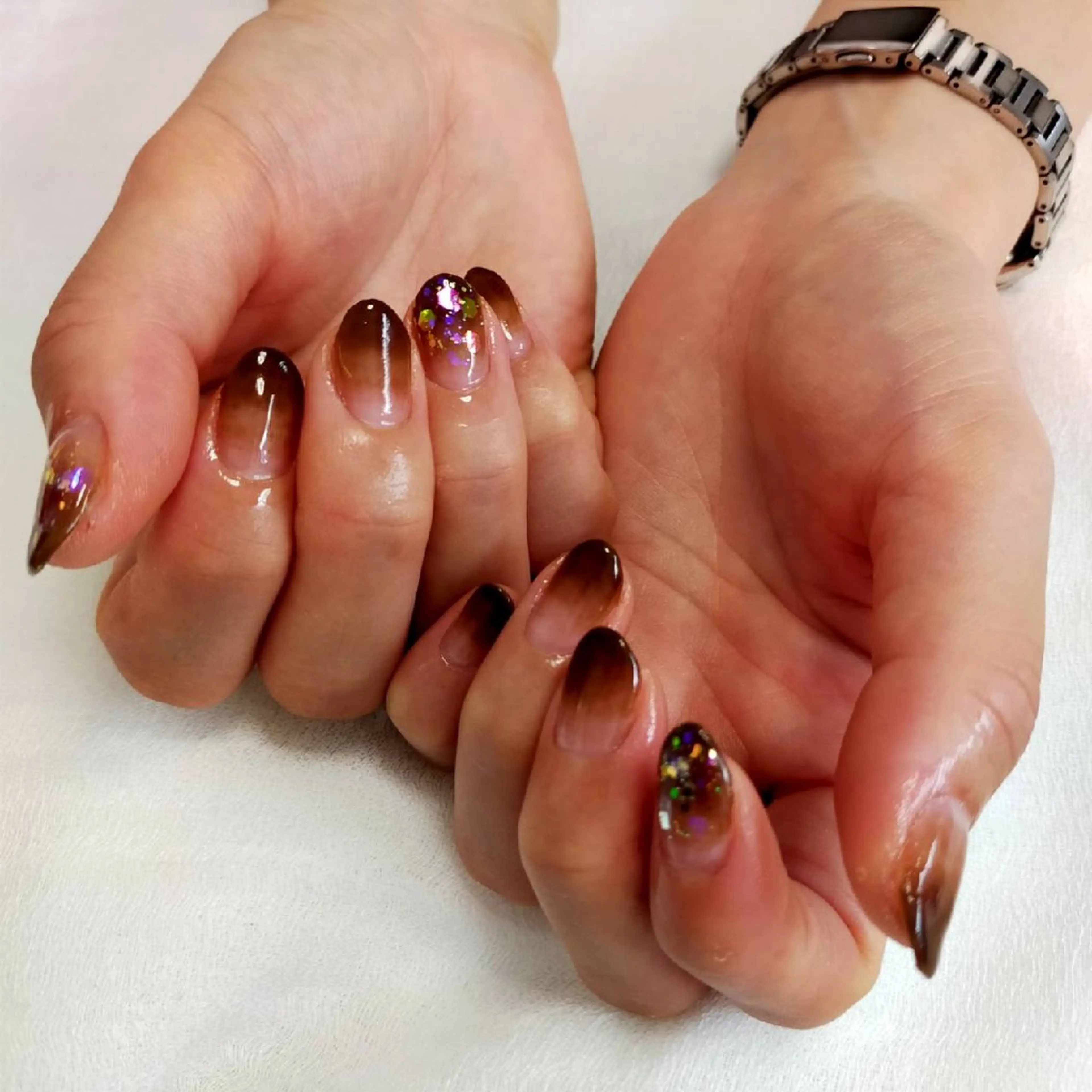 ネイル グラデーション ハンドネイル ハンドケア Lian. nailist❥のネイルデザイン