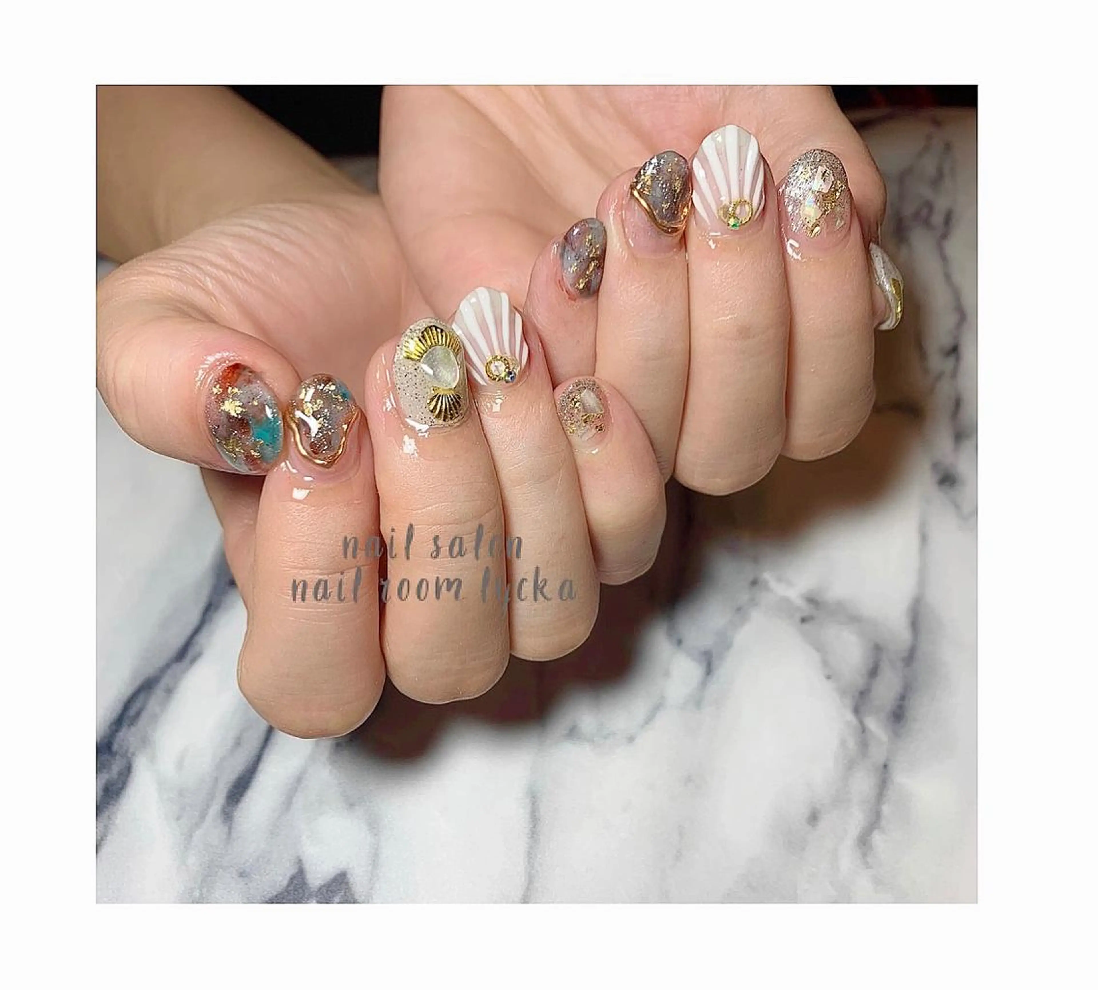 ネイル ﾈｲﾙﾙｰﾑﾘｯｶ 𝐦𝐚𝐲𝐮のネイルデザイン