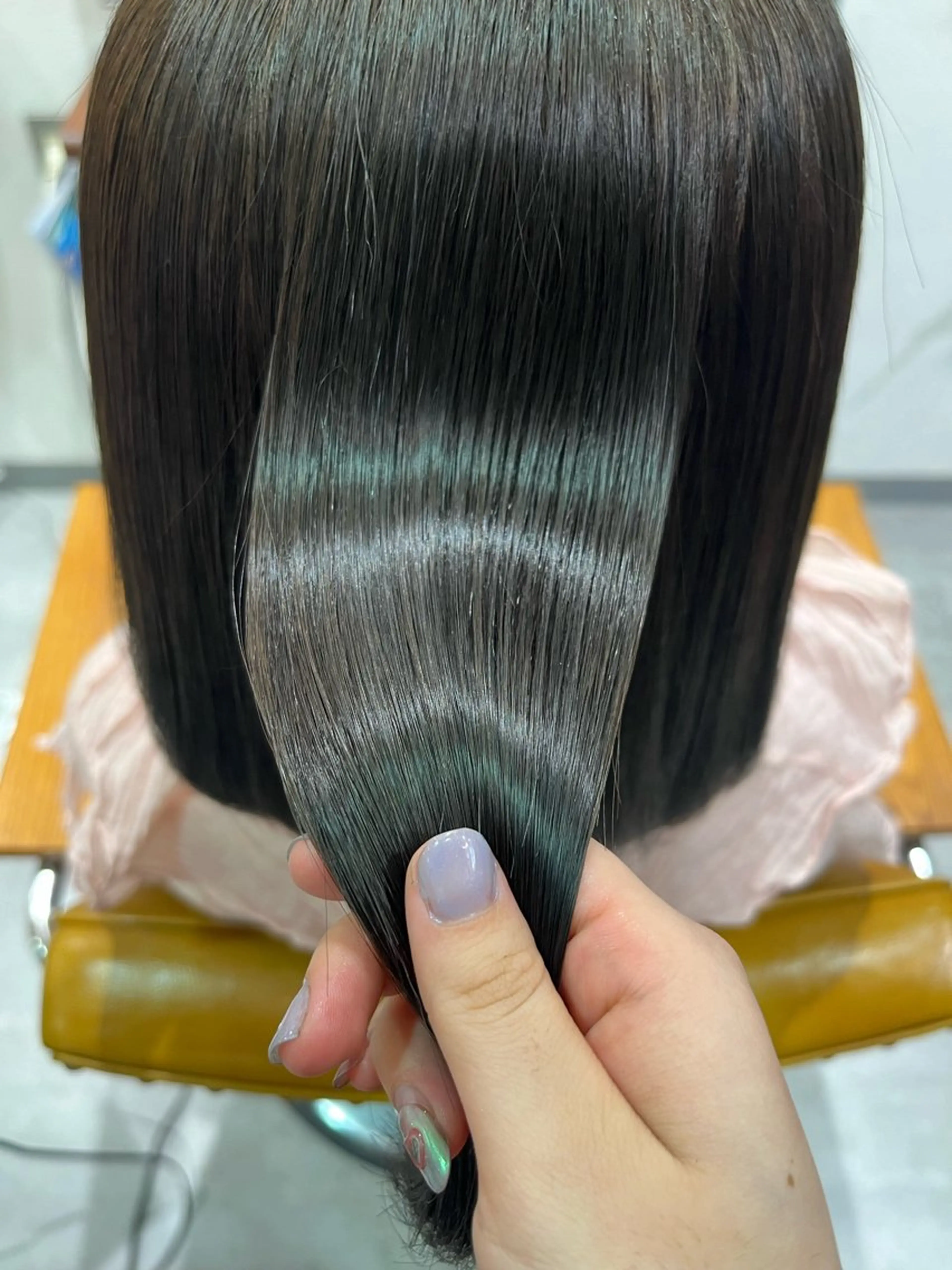 カラー ハイライトカラー 髪質改善 縮毛矯正 髪質改善アンジュール かのんのヘアスタイル