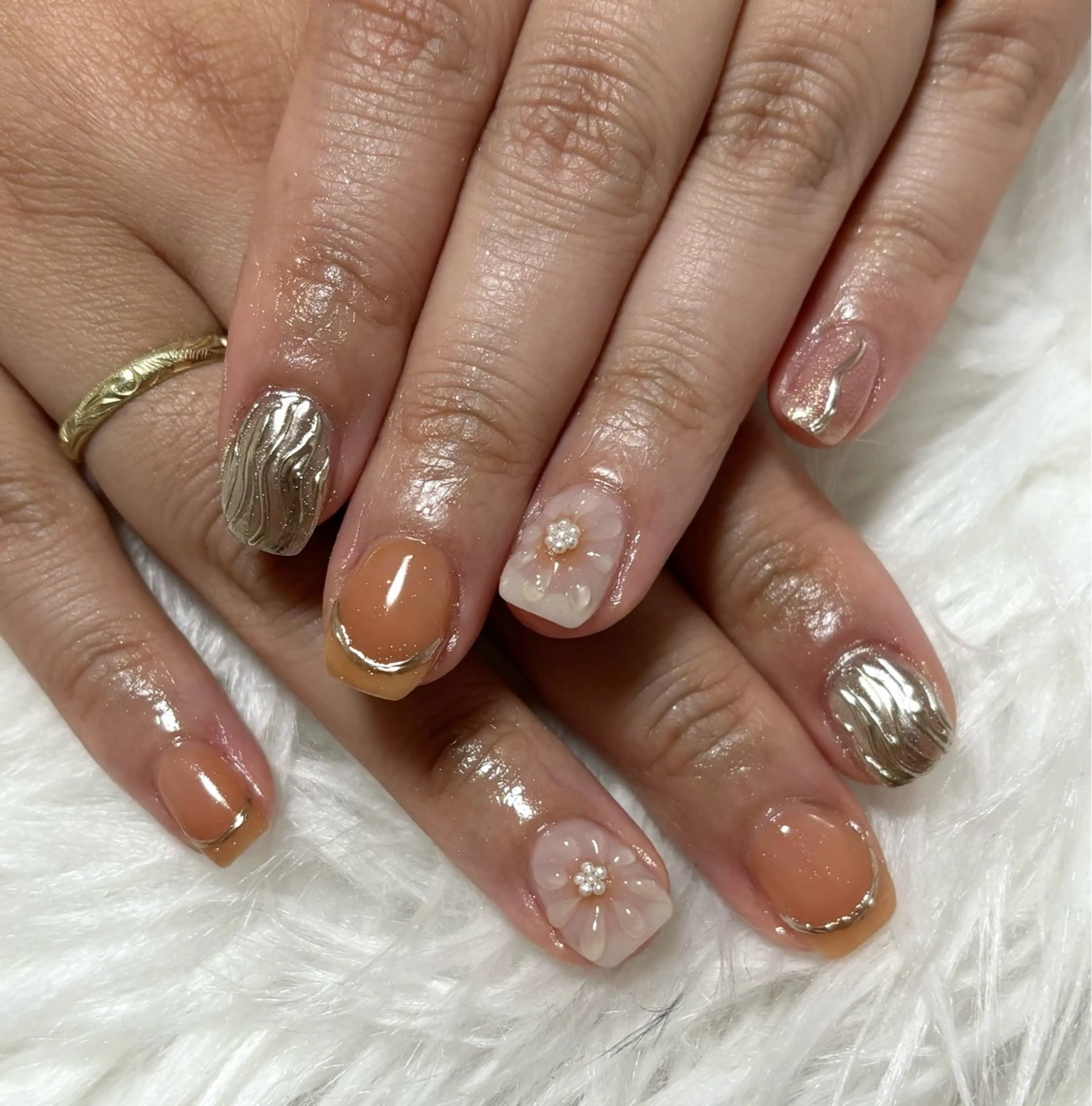 ネイル ハンドネイル nail salon HIRUKANAのネイルデザイン