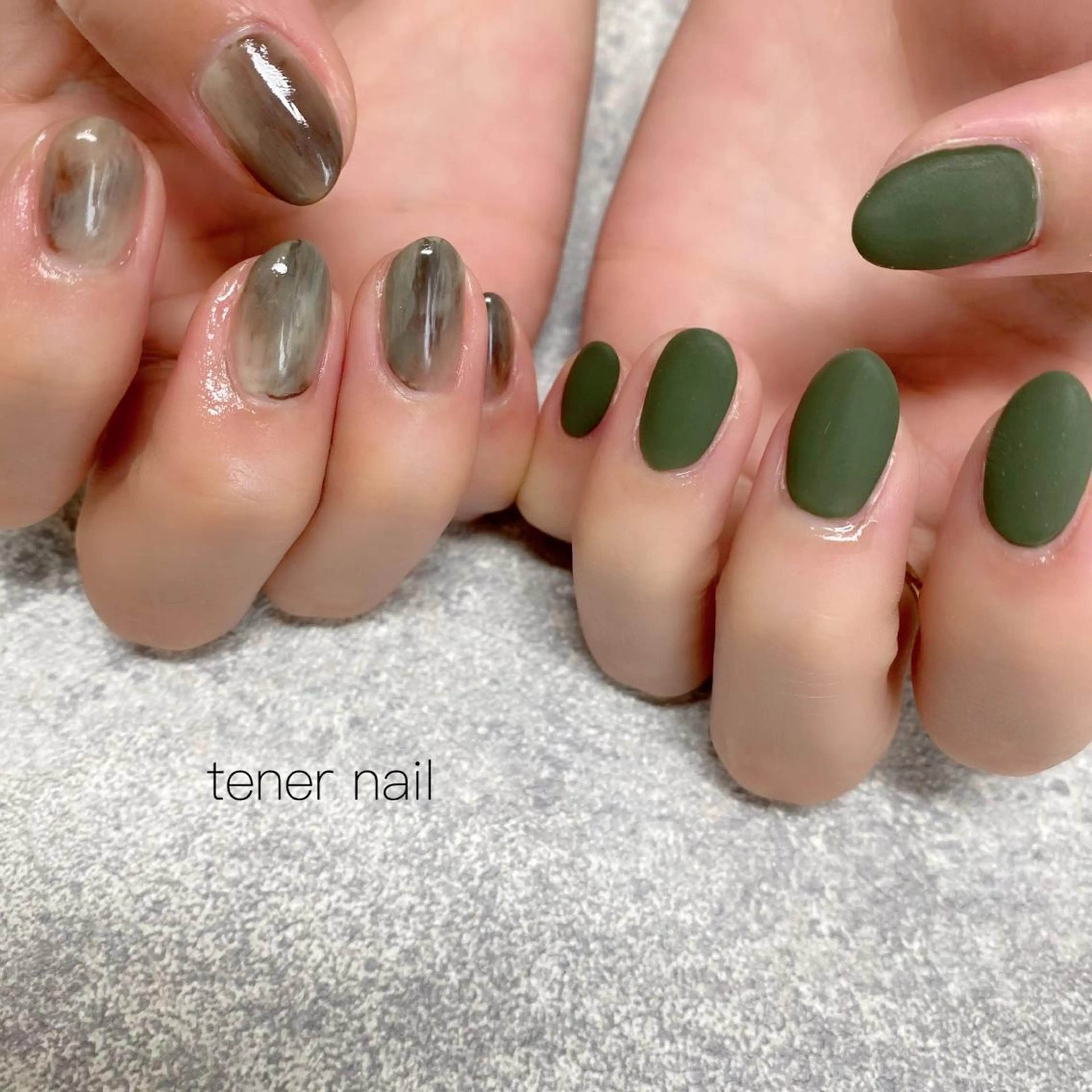 ネイル マットネイル ニュアンスネイル テネルネイル tener nailのネイルデザイン