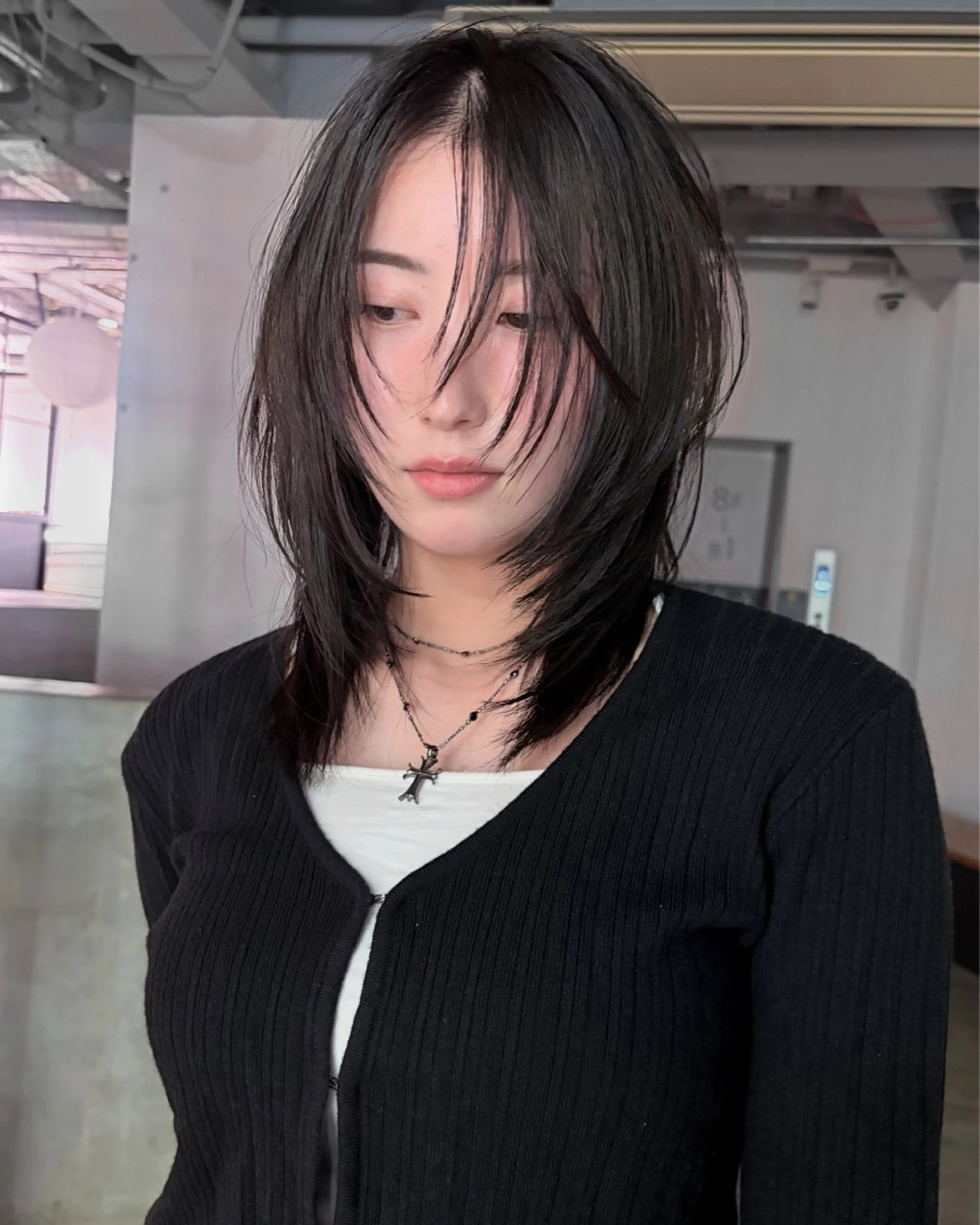 ミディアム レイヤー支持no.1 ☆笠原翔一のヘアスタイル