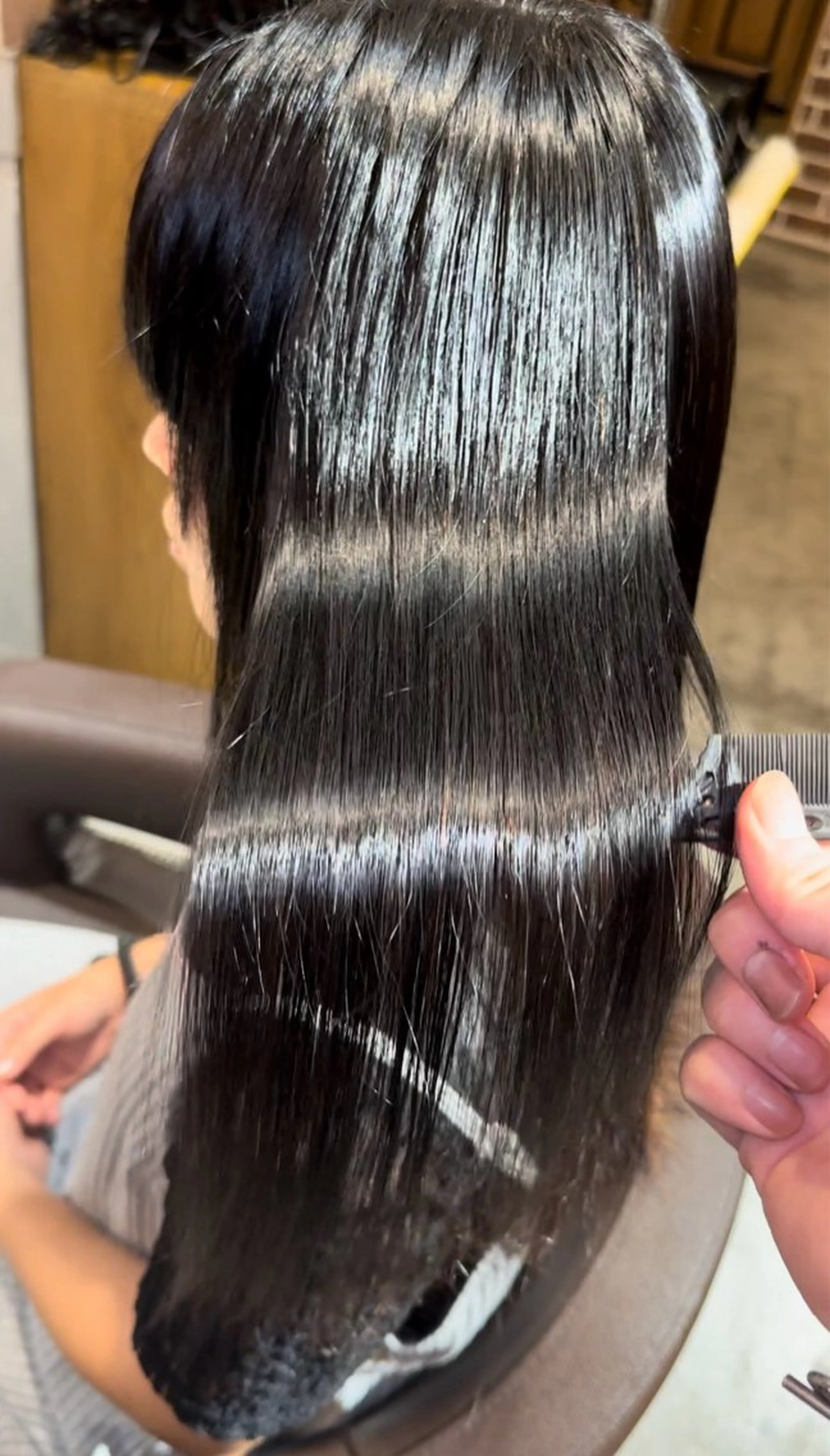 ロング パーマ 髪質改善 縮毛矯正 ストレートパーマ 縮毛矯正 トリートメント 髪質改善 すずきひじりのヘアスタイル