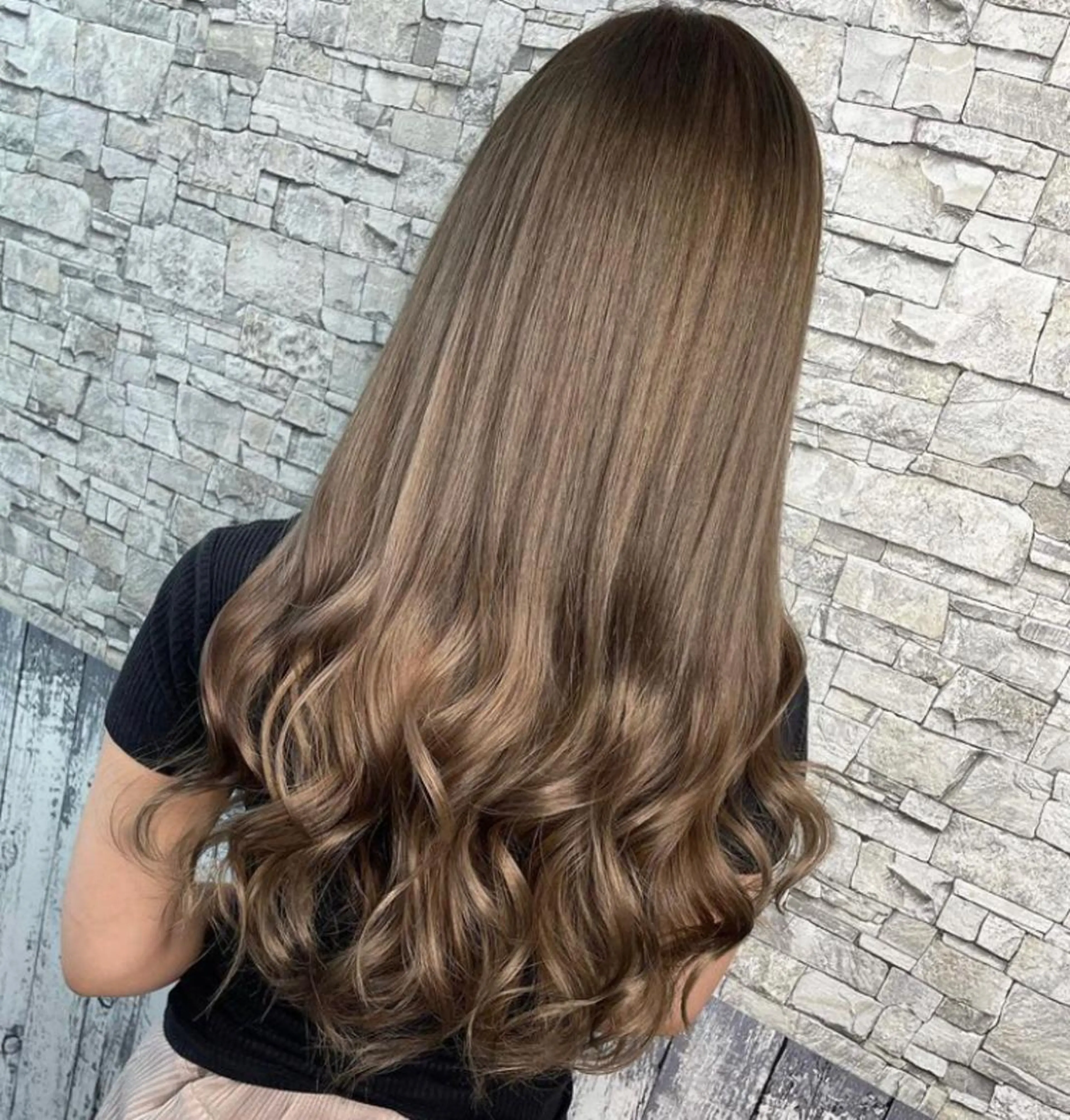 ロング カラー ヘアカラー トリートメント 最高級シールエクステ 💜Fave/あかねのヘアスタイル