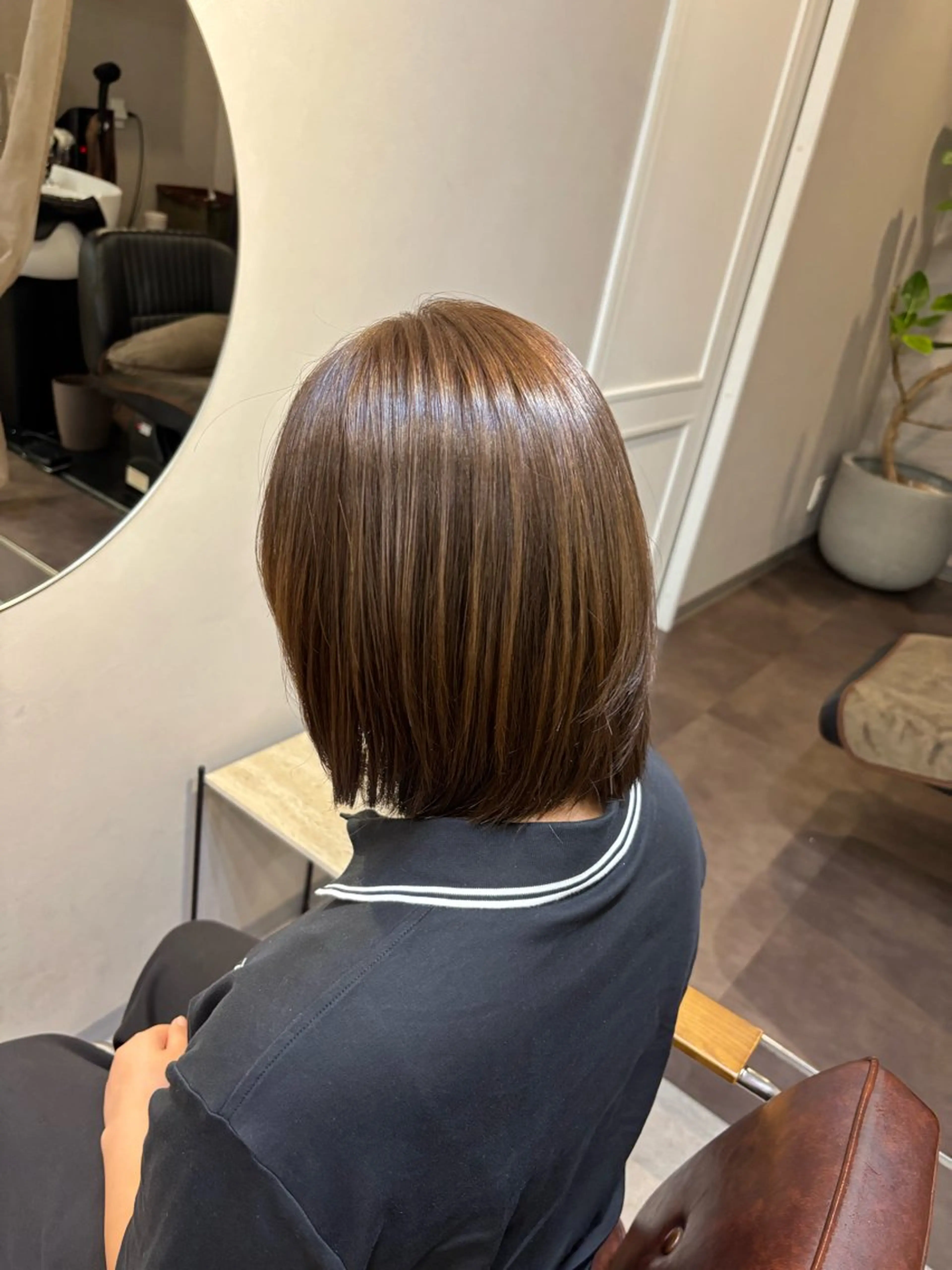 ミディアム ヘアカラー トリートメント 野口 咲愛のヘアスタイル