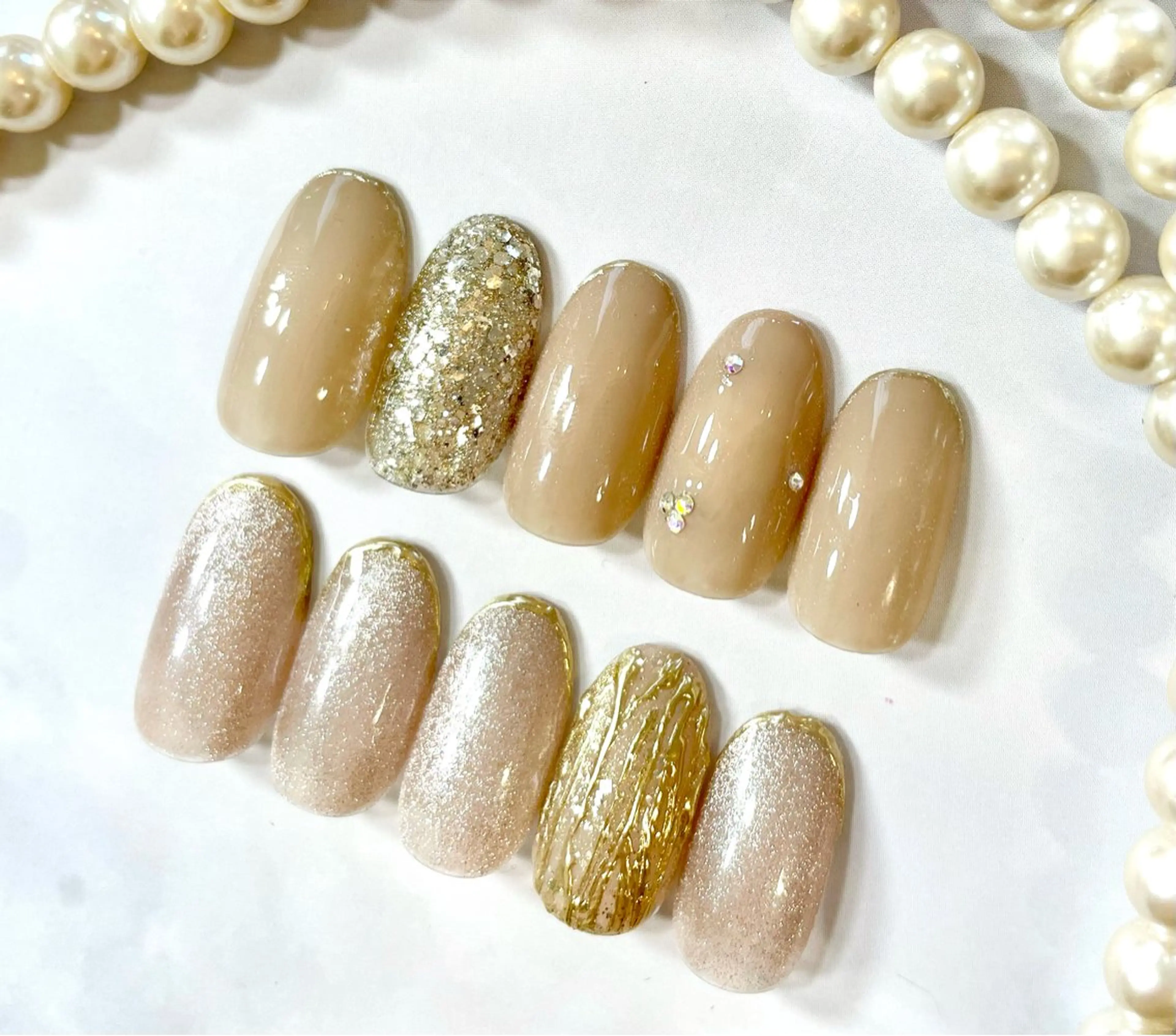 ミディアム BURGUNDY 🌹eriのネイルデザイン