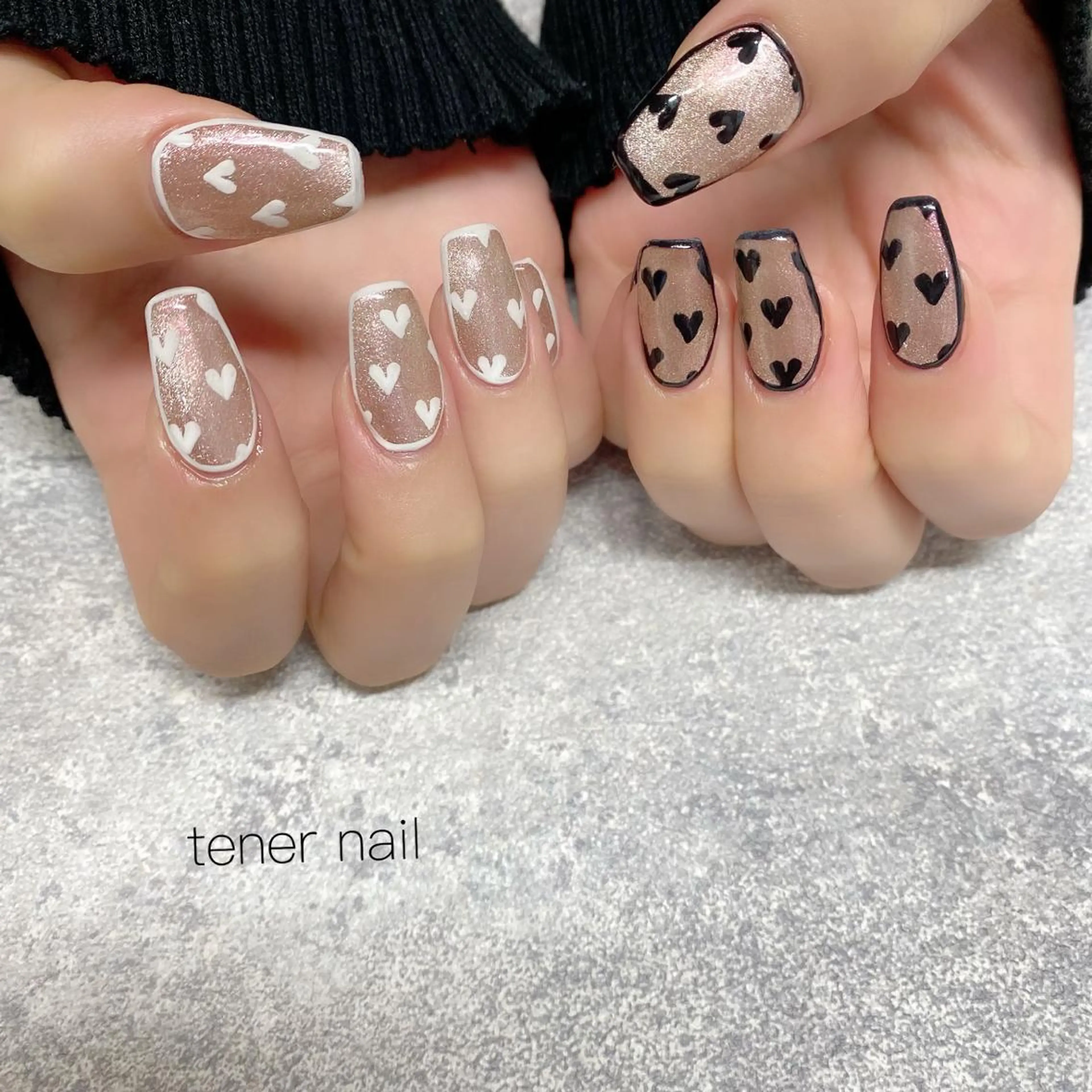 ネイル ハート テネルネイル tener nailのネイルデザイン
