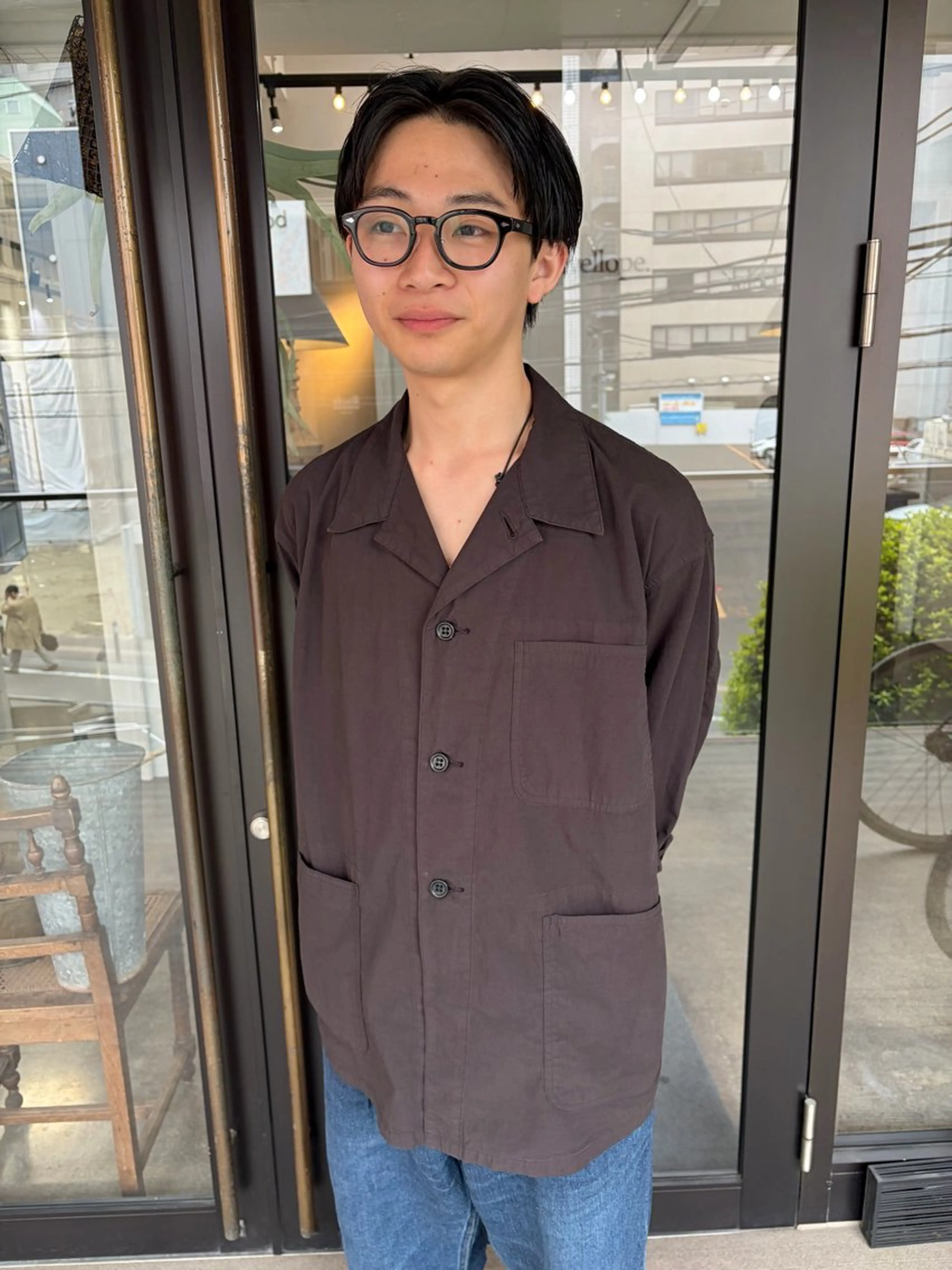 ショート メンズ センターパート マッシュ メンズショート ショートヘア カット 千葉 郁也のヘアスタイル