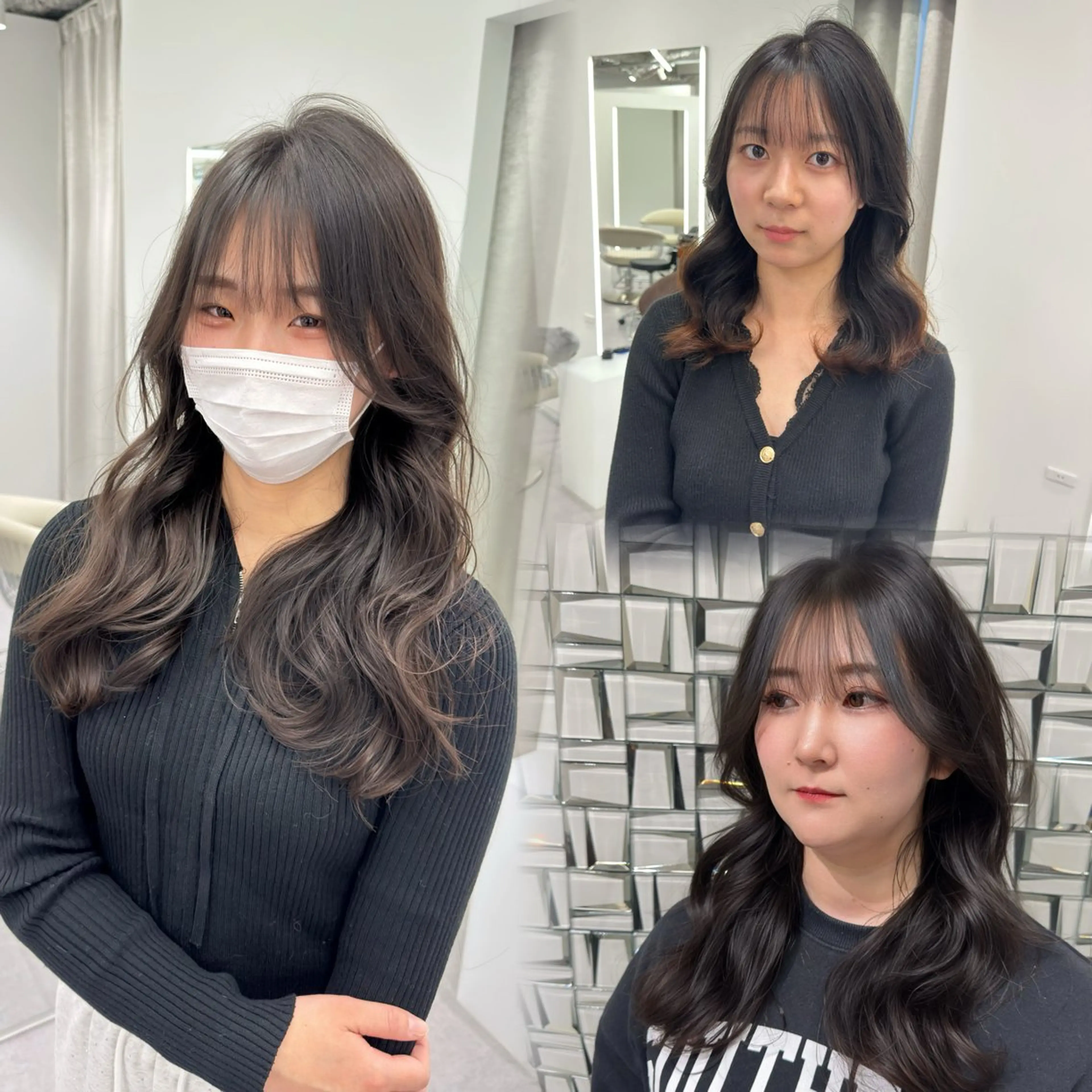 カット+韓国風コテ巻きパーマ+トリートメントの写真
