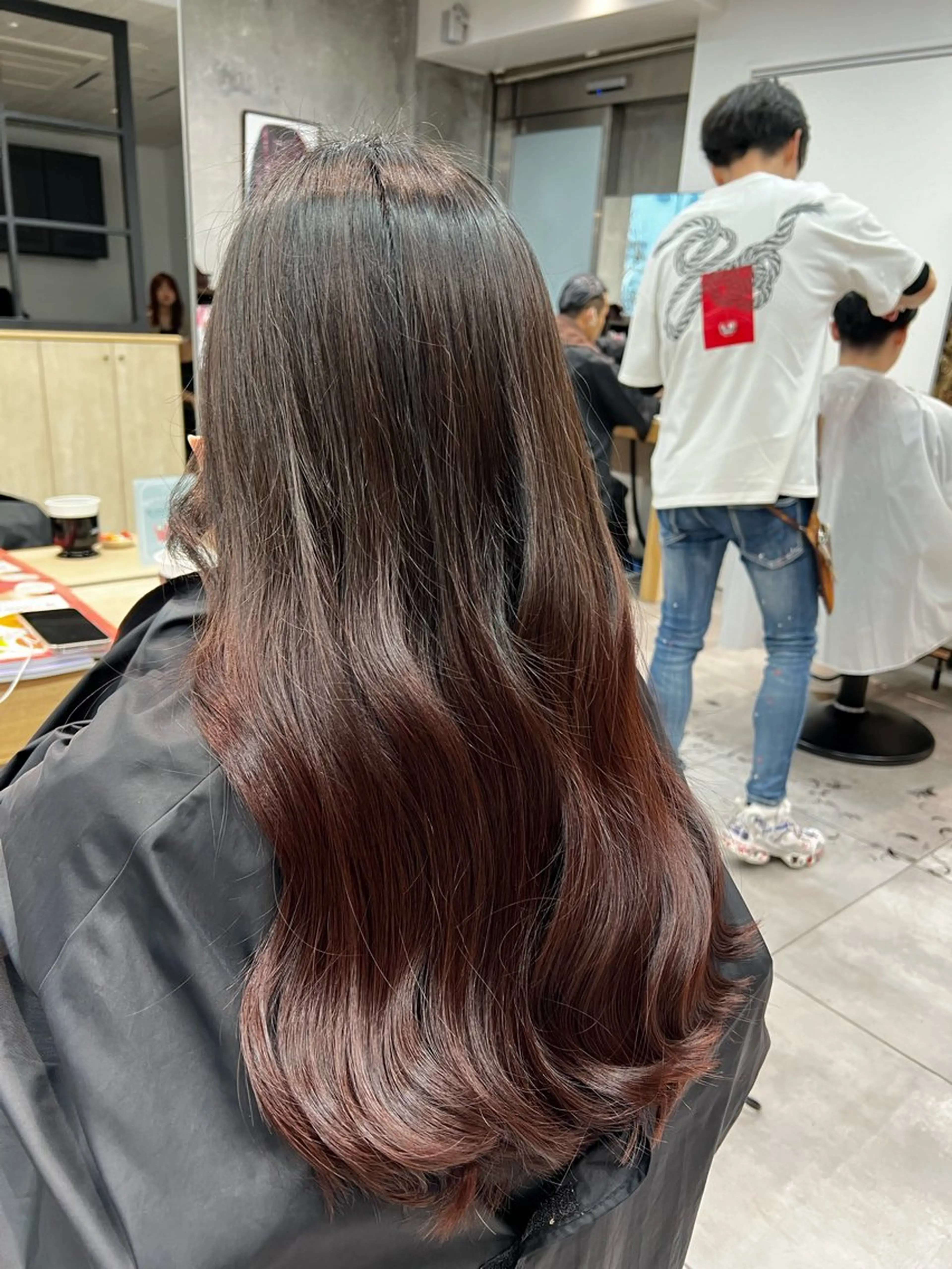 ロング カラー グラデーションカラー ヘアカラー トリートメント 🌞レイヤー×カラー 前川那津美🌞のヘアスタイル