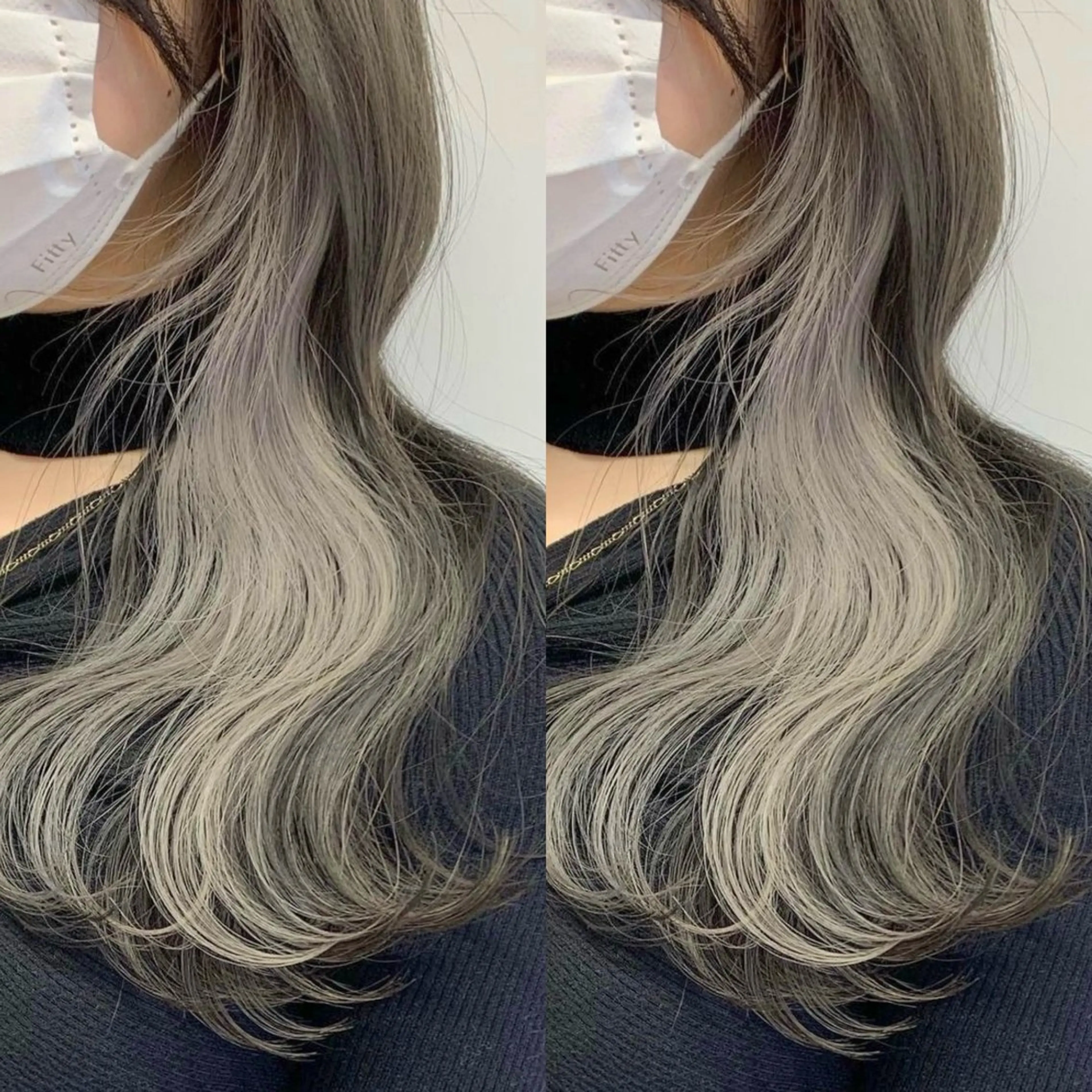 セミロング カラー おおつか せいやのヘアスタイル