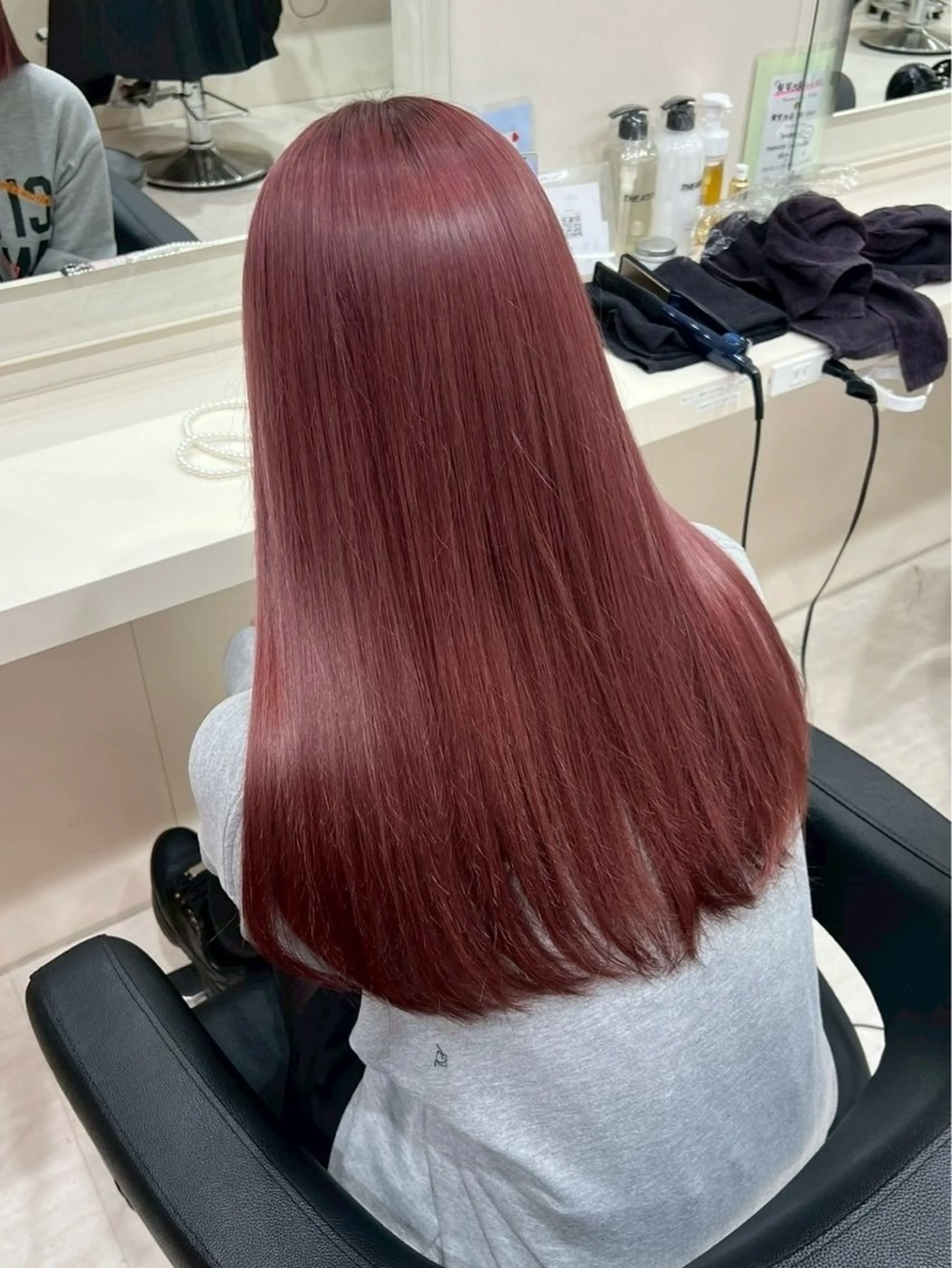 ロング カラー トレンド暖色ヘア🍒 miu🍒のヘアスタイル