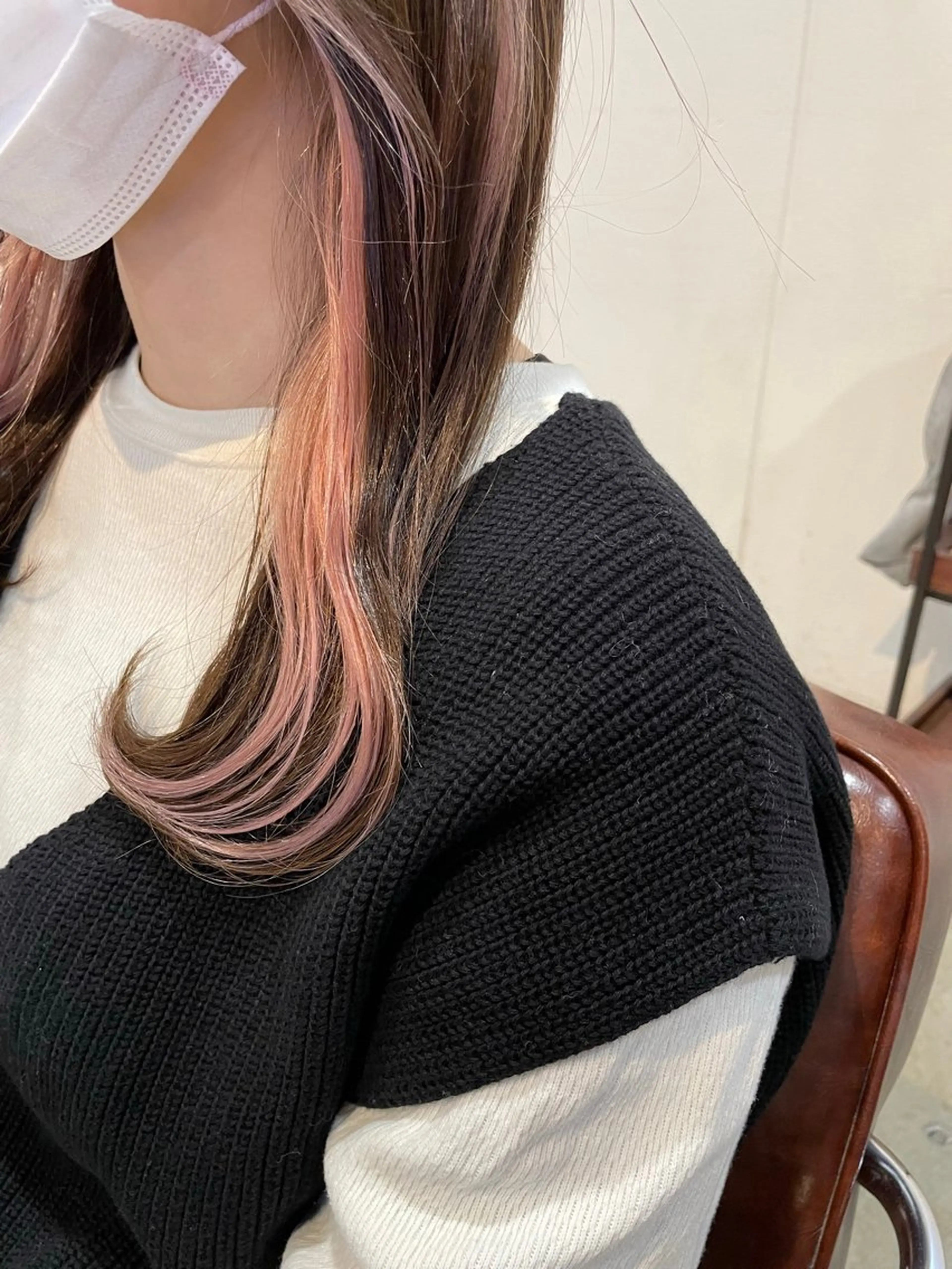 セミロング 赤味消しくすみカラー 💕髪質改善/梅田のヘアスタイル
