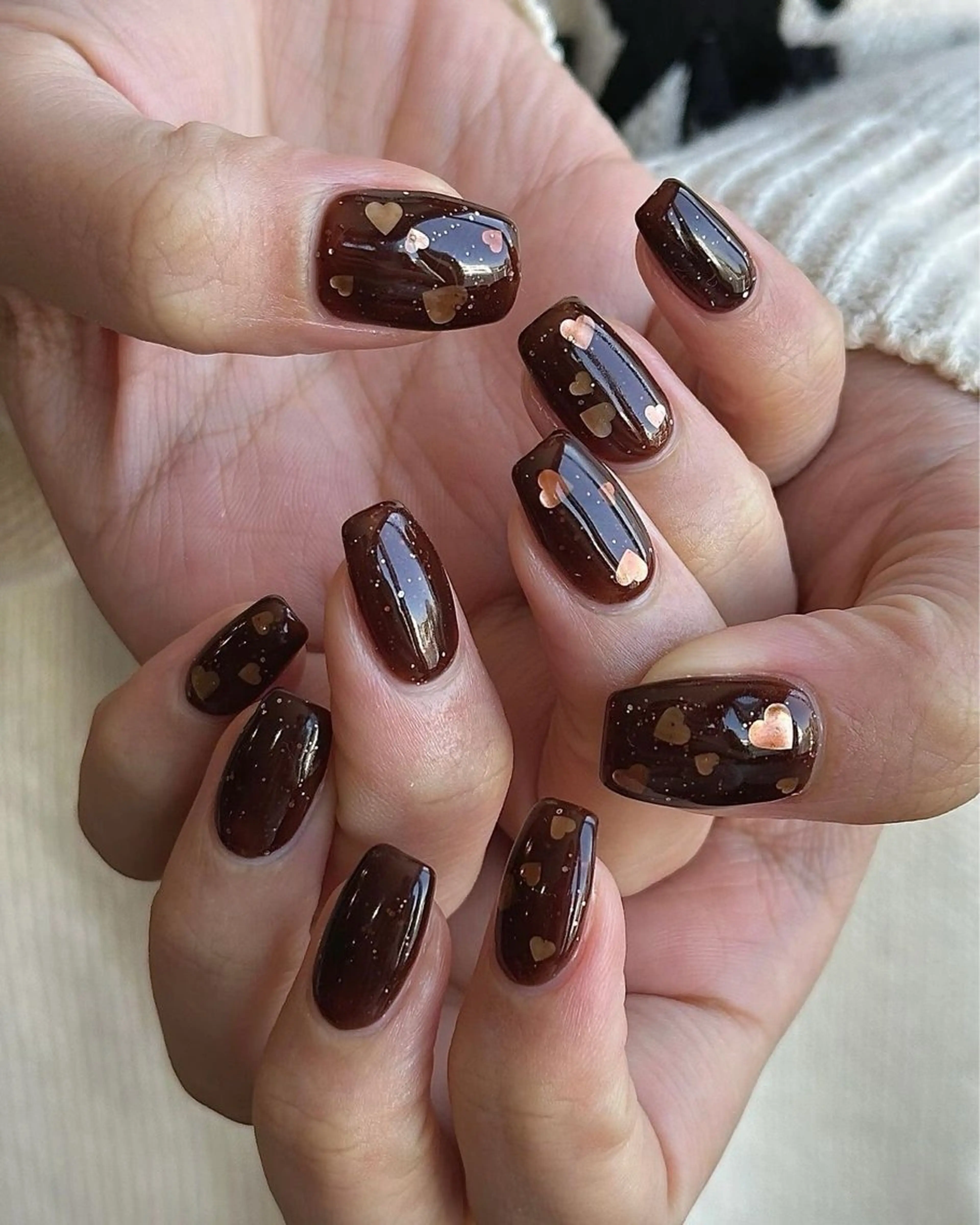 ネイル 韓国ネイル 持ち込み ニュアンスネイル ネイルチップ 冬ネイル LISA ANA.CHUOのネイルデザイン