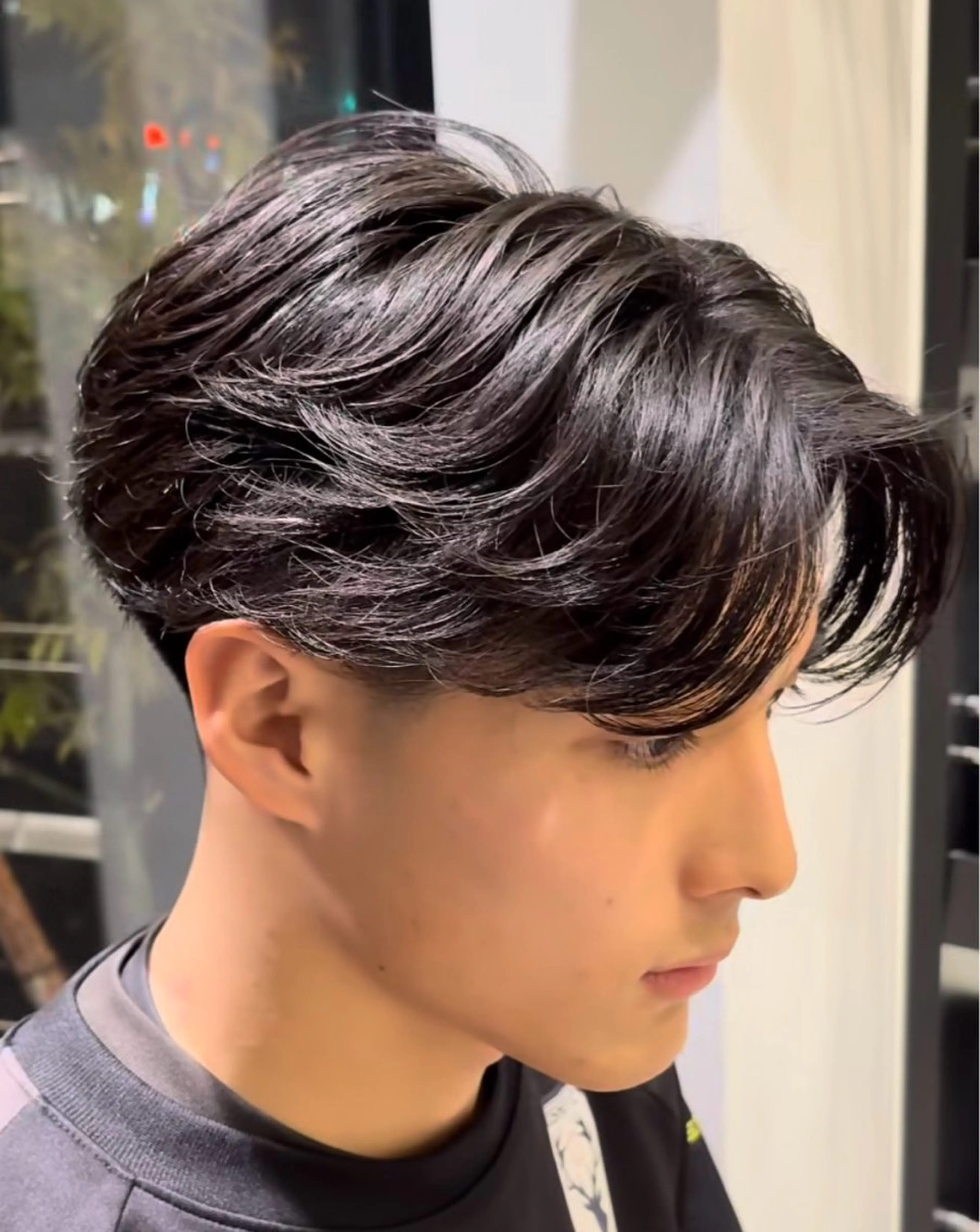 メンズ センターパート 藤原 幸大のヘアスタイル