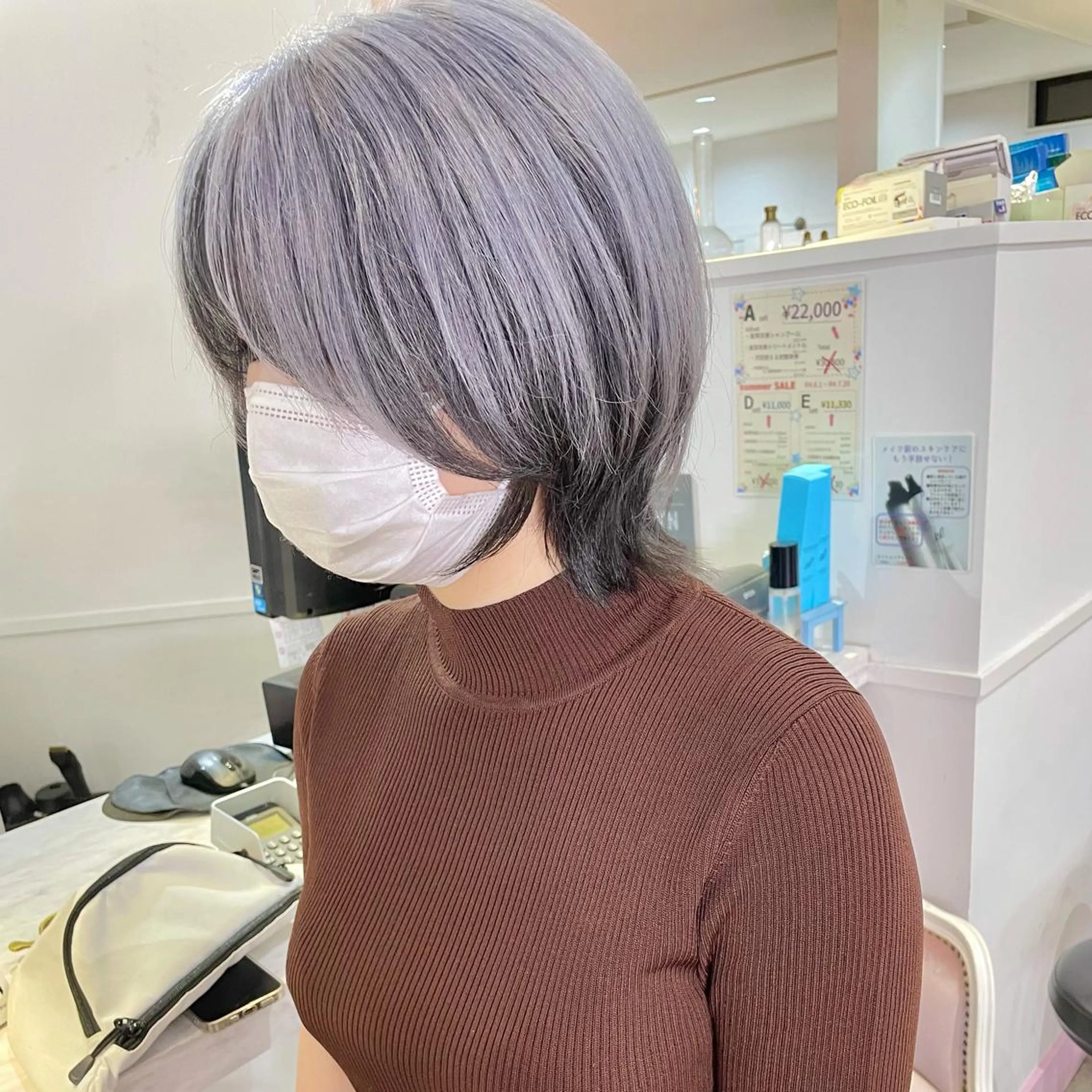 ショート ヘアカラー トリートメント Lit.豊橋 夏目のヘアスタイル