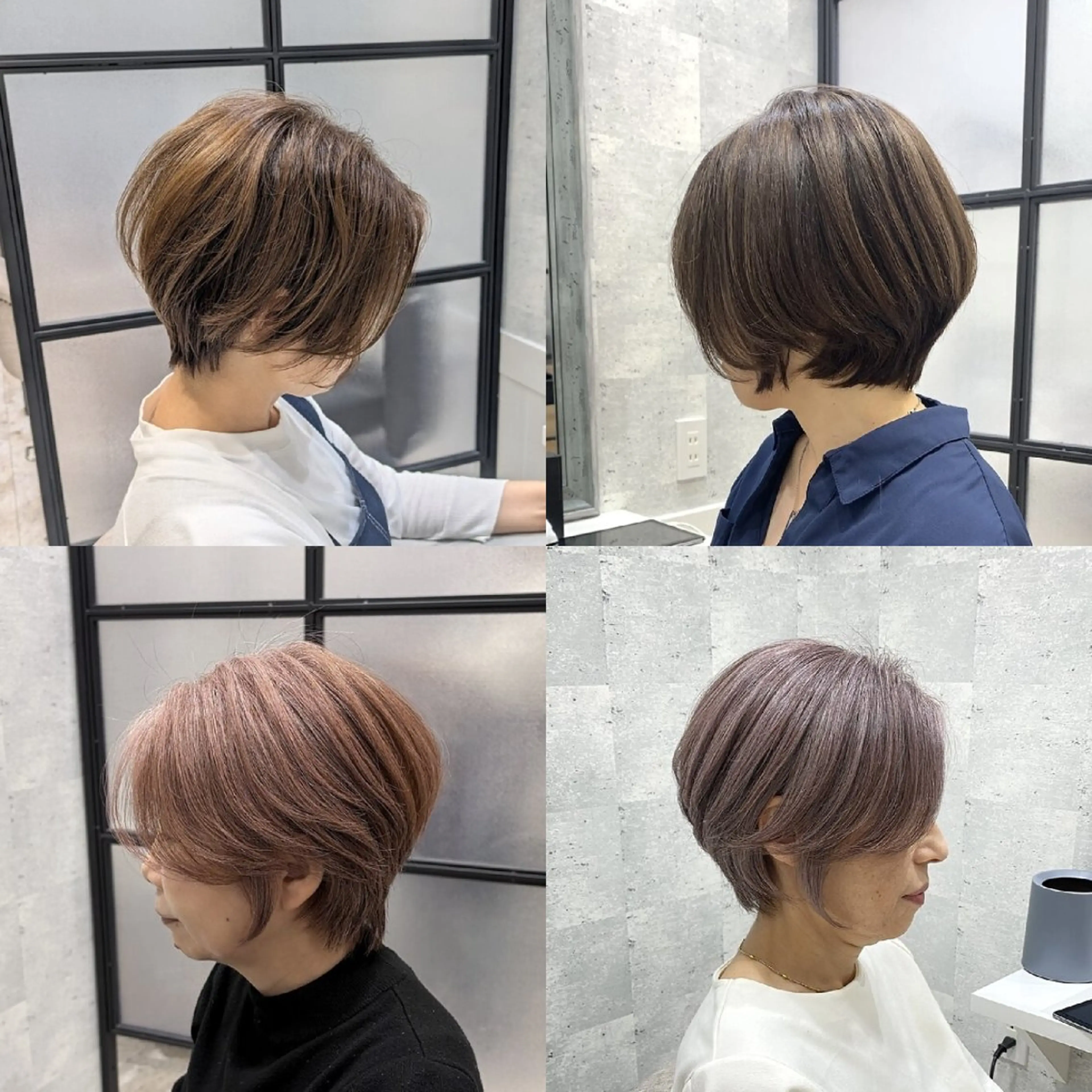 白髪ぼかしカラー+トリートメントの写真