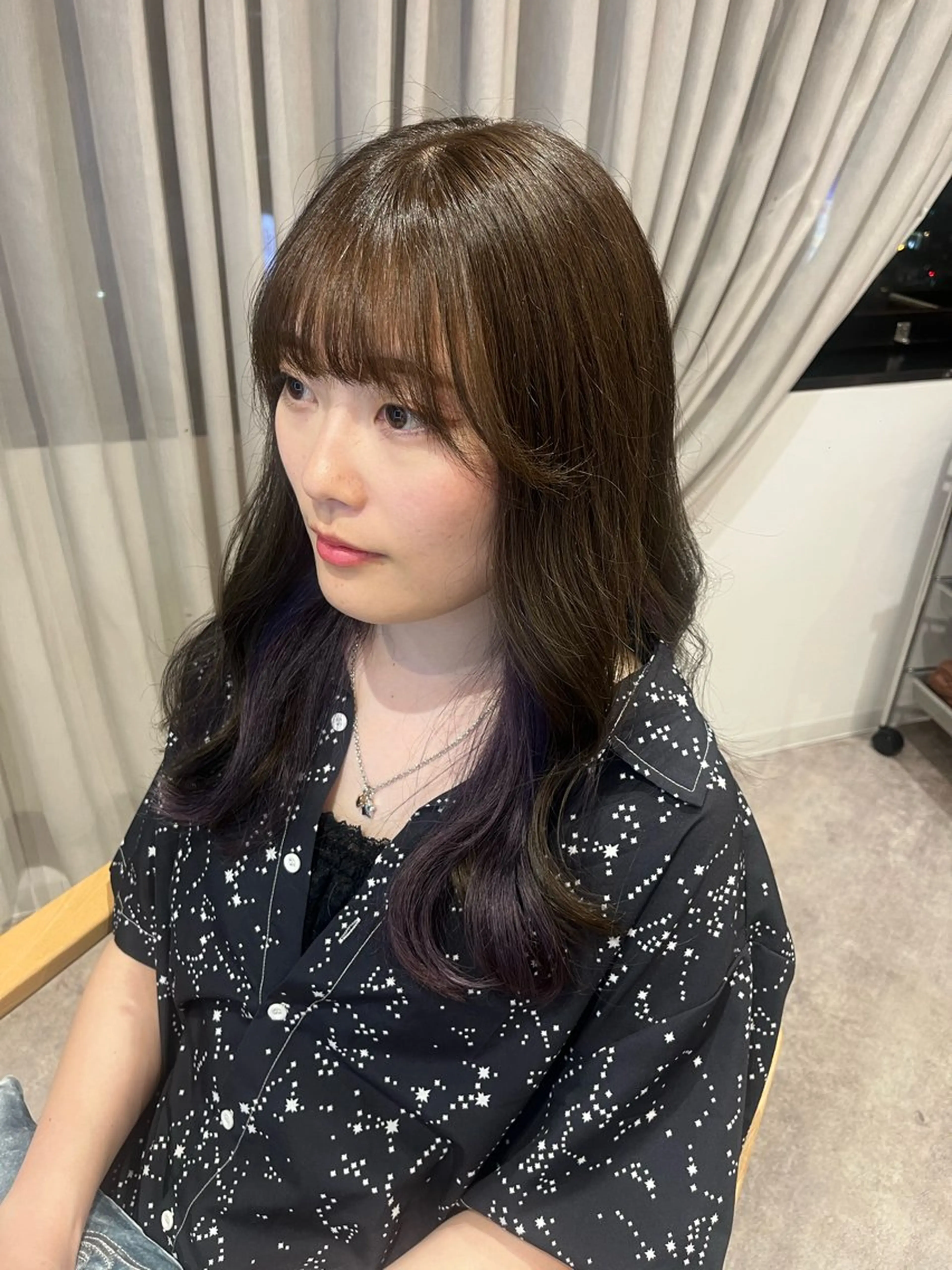 ロング カラー 縮毛矯正 littlenene /たちばなのヘアスタイル